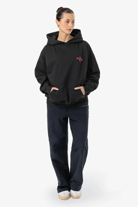 PEGADOR AILIS OVERSIZED HOODIE WASHED BLACK WASHED BLACK Bild 2