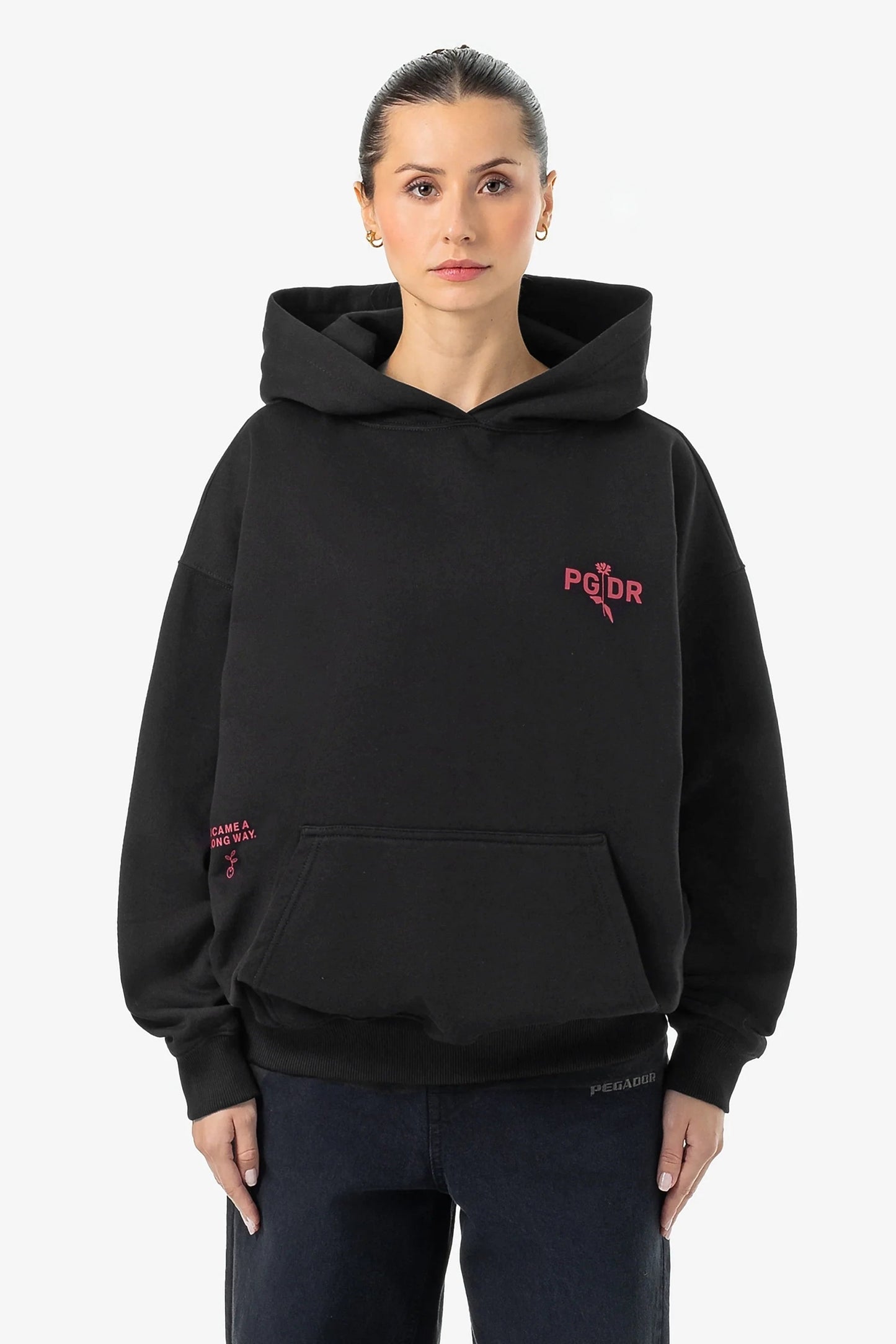 PEGADOR AILIS OVERSIZED HOODIE WASHED BLACK WASHED BLACK Bild 4