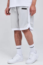 Lade das Bild in den Galerie-Viewer, PEGADOR BASKETBALL SHORTS HEATHER GREY/WHITE Bild 1
