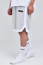 Lade das Bild in den Galerie-Viewer, PEGADOR BASKETBALL SHORTS HEATHER GREY/WHITE Bild 4
