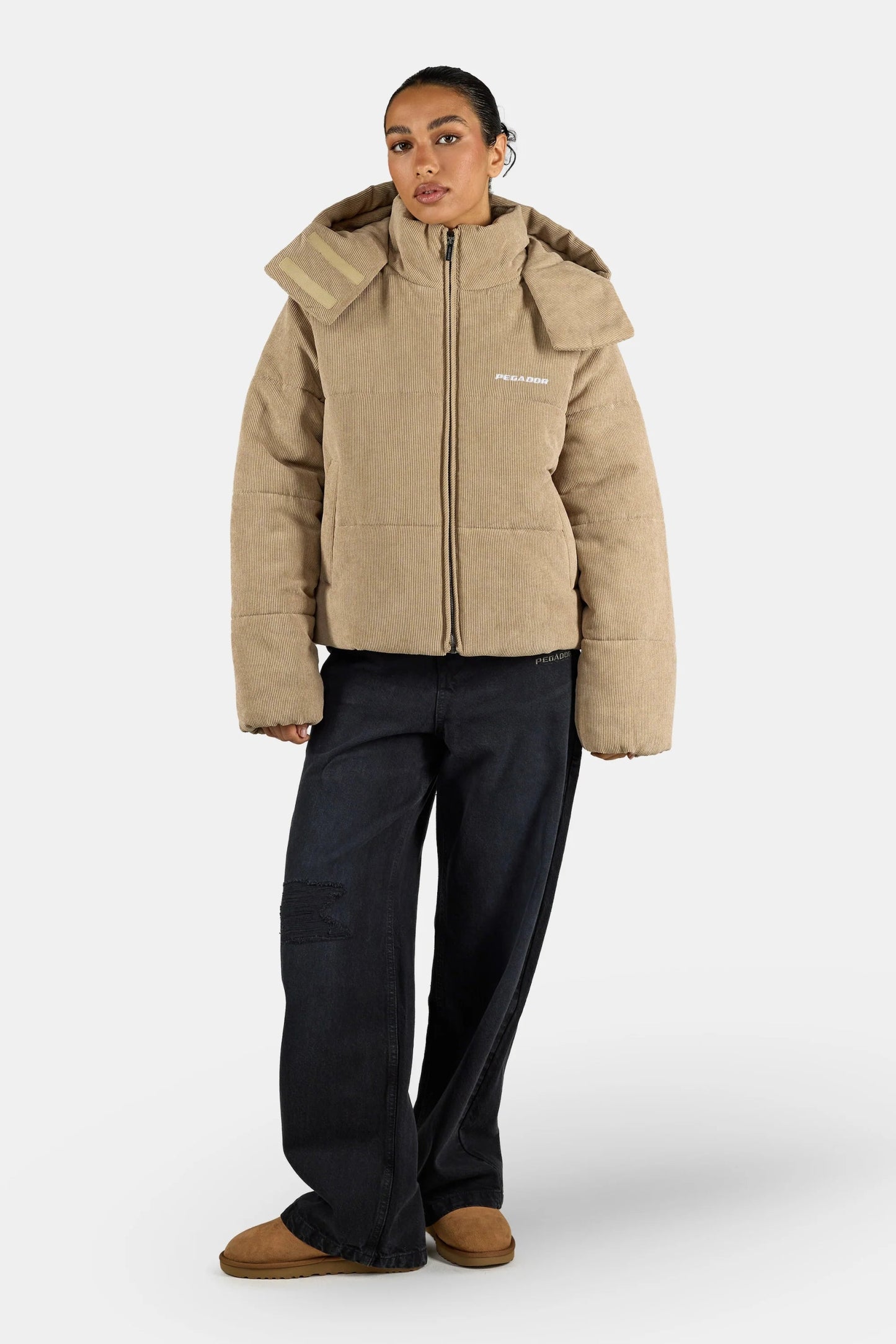 PEGADOR BLANCA CORDUROY PUFFER JACKET SAND SAND Bild 3