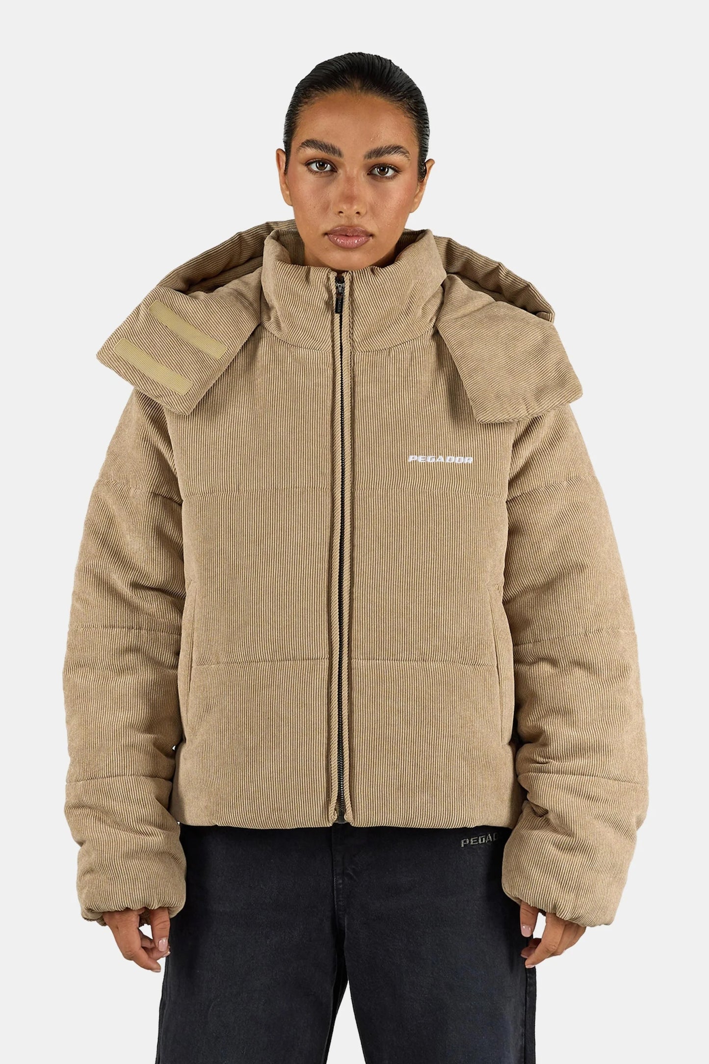 PEGADOR BLANCA CORDUROY PUFFER JACKET SAND SAND Bild 4