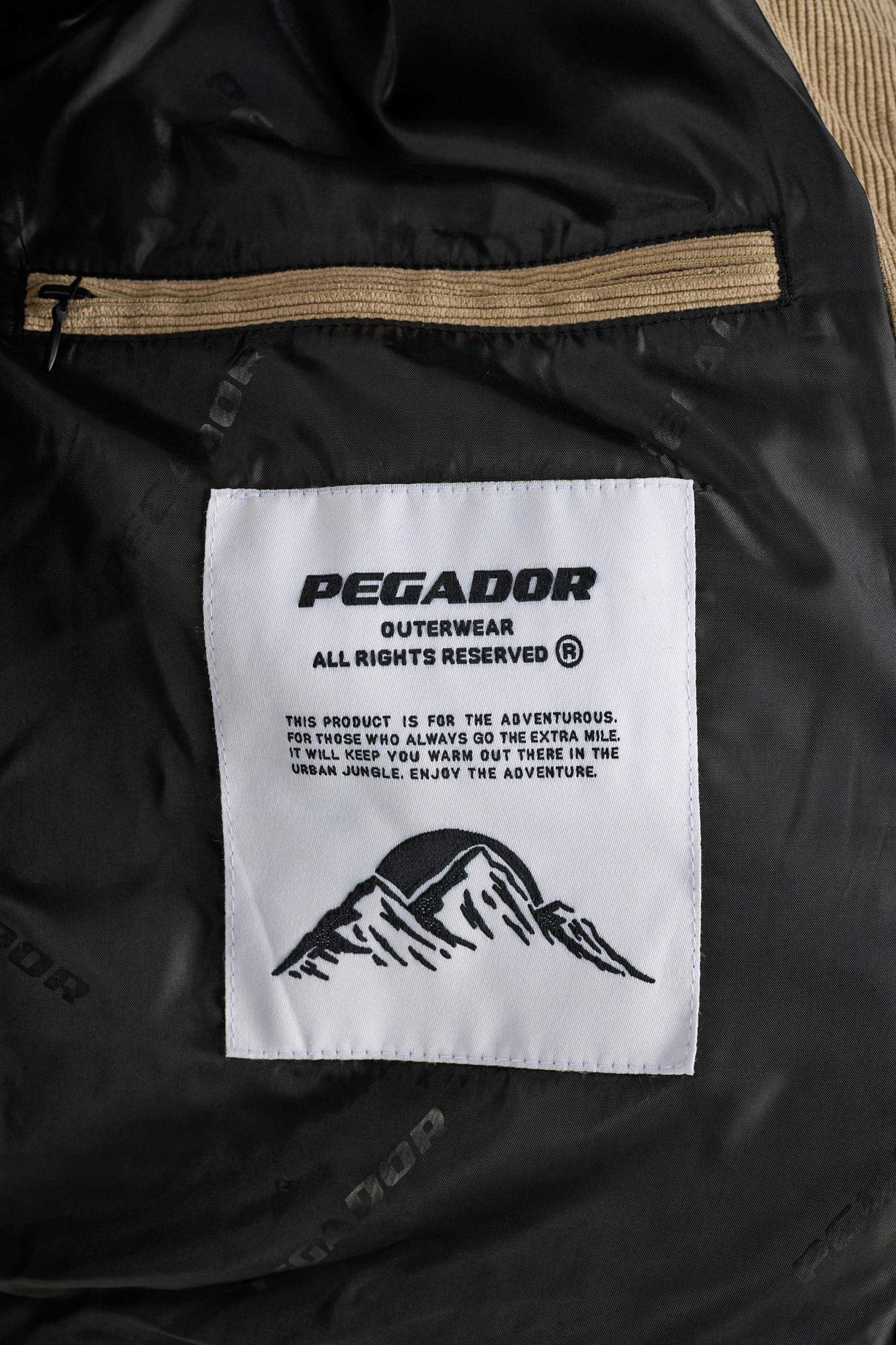 PEGADOR BLANCA CORDUROY PUFFER JACKET SAND SAND Bild 8