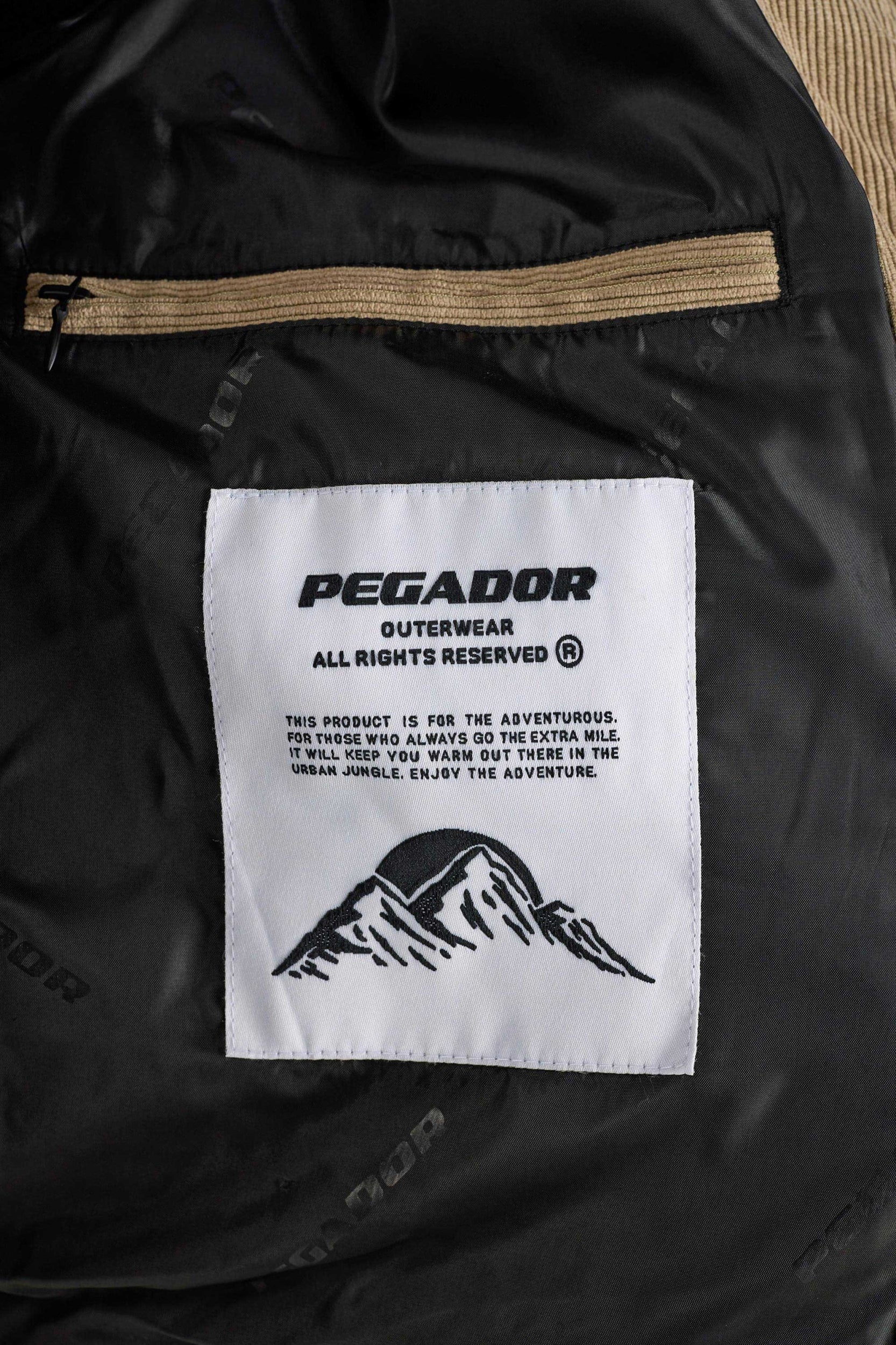 PEGADOR BLANCA CORDUROY PUFFER JACKET SAND SAND Bild 8