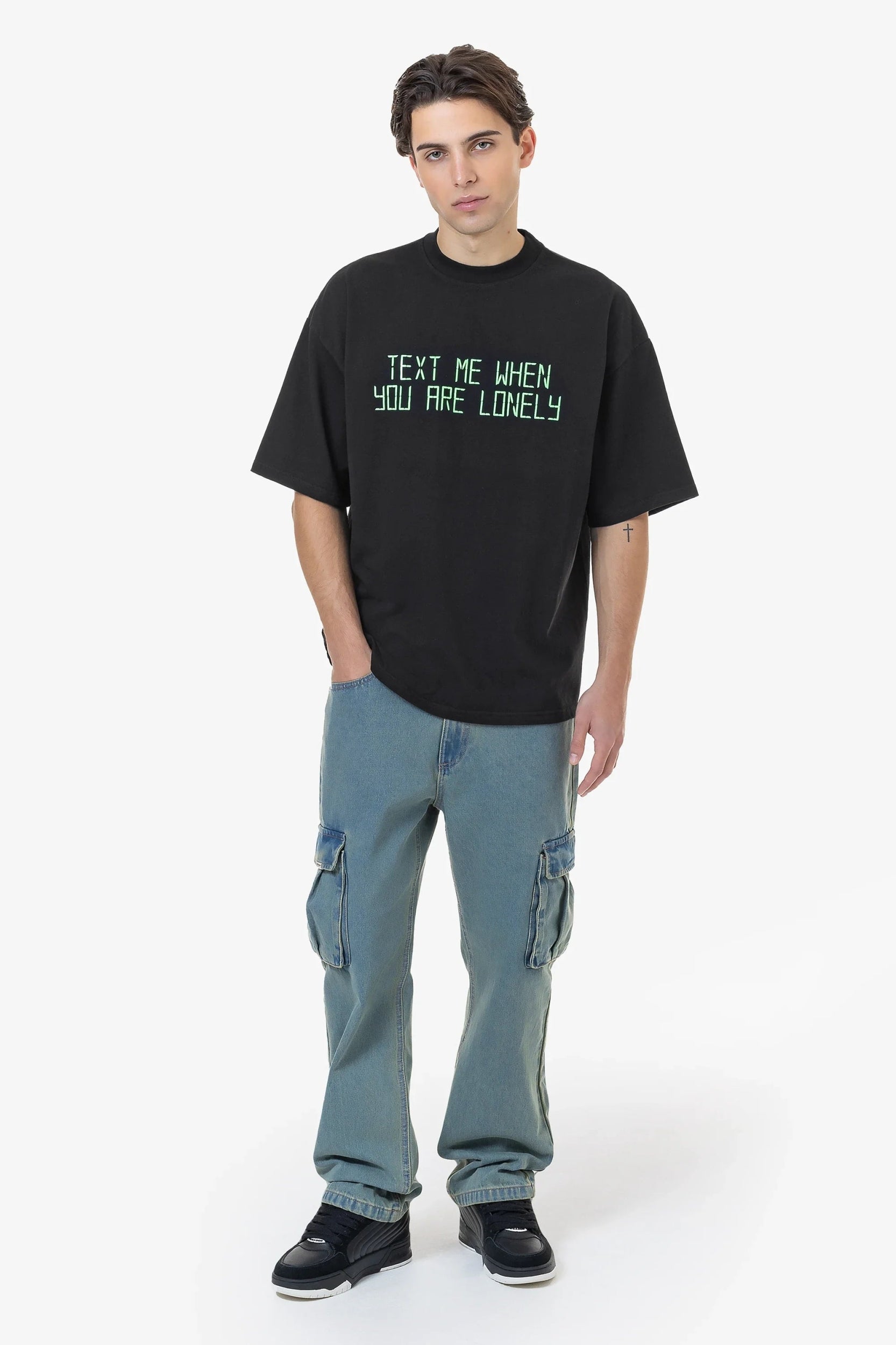 PEGADOR BLEEK BOXY TEE WASHED BLACK WASHED BLACK Bild 2