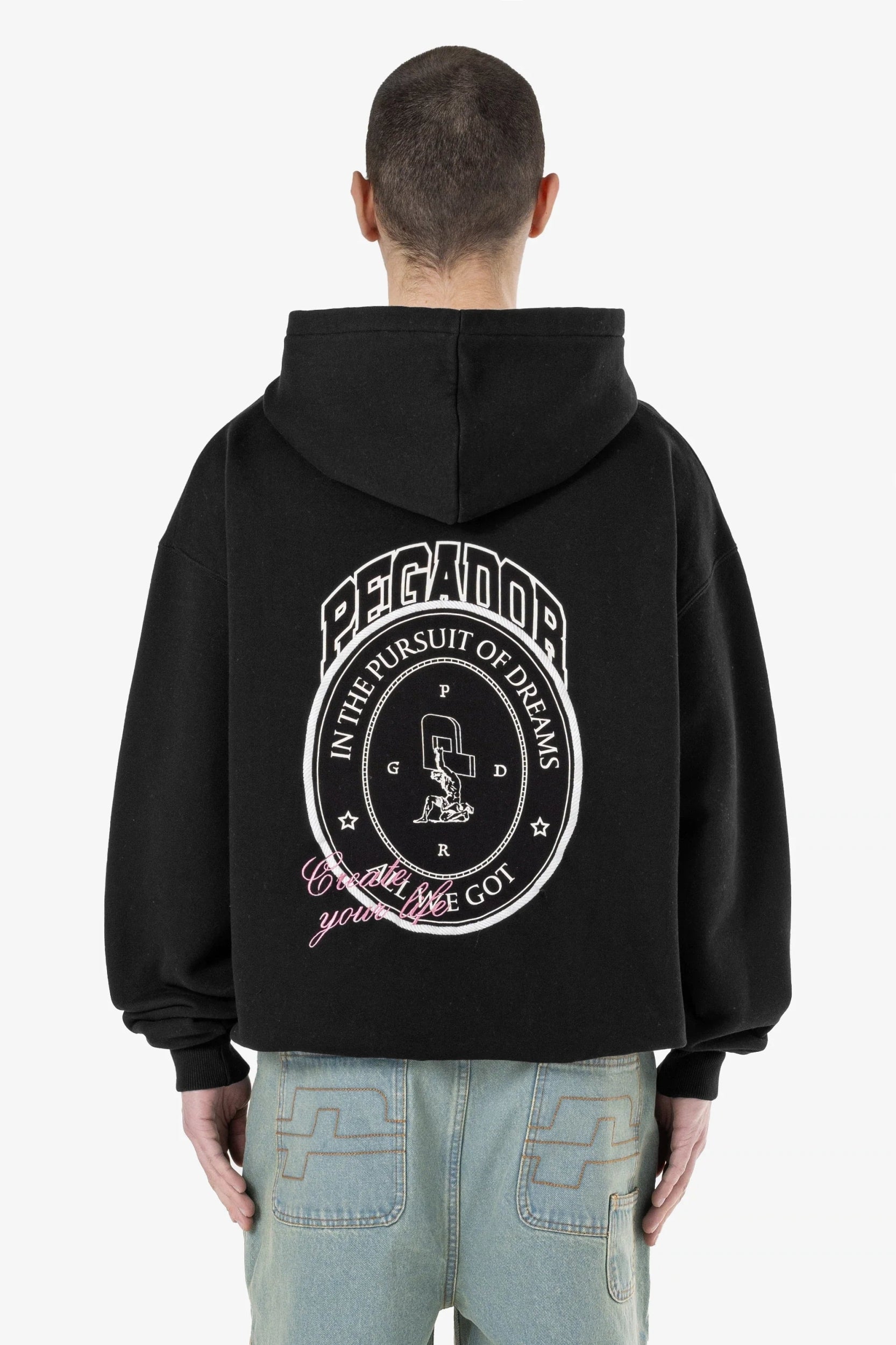 PEGADOR CREGO OVERSIZED HOODIE WASHED BLACK WASHED BLACK Bild 1