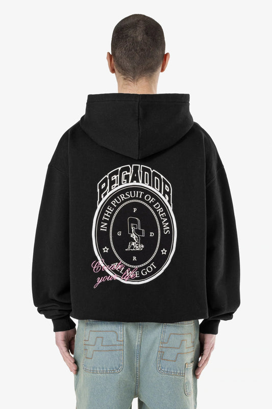 PEGADOR CREGO OVERSIZED HOODIE WASHED BLACK WASHED BLACK Bild 1