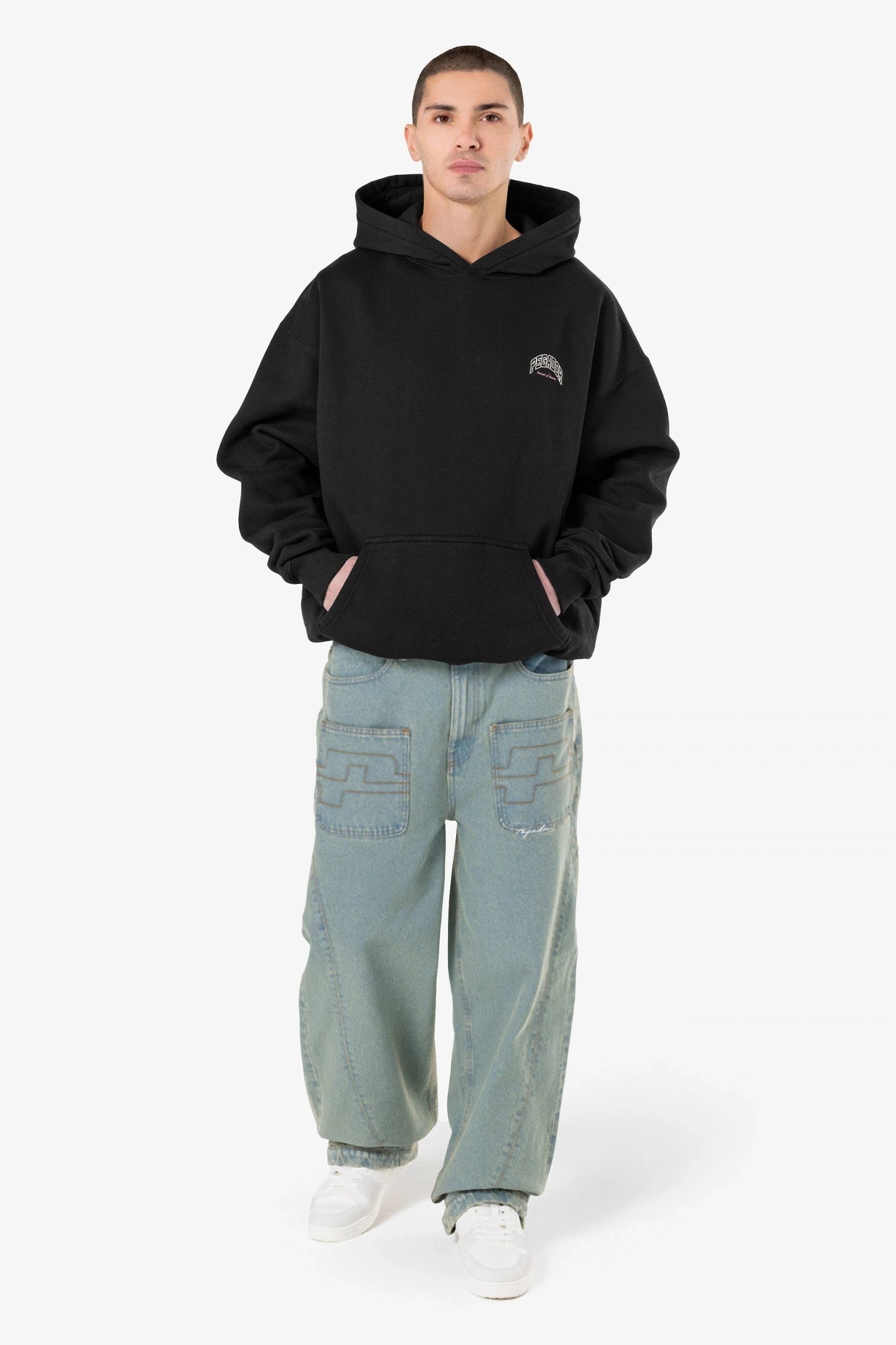 PEGADOR CREGO OVERSIZED HOODIE WASHED BLACK WASHED BLACK Bild 2