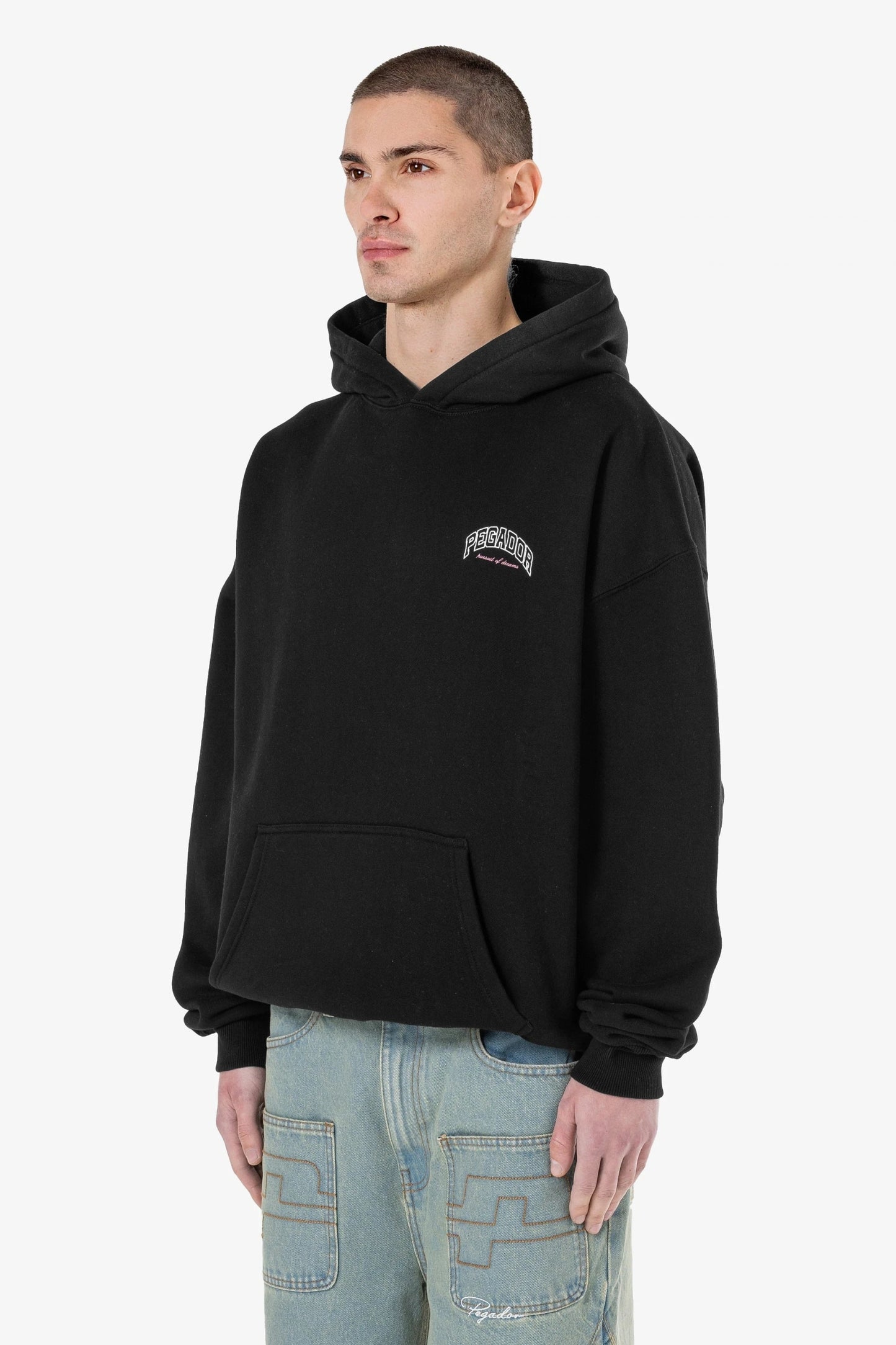 PEGADOR CREGO OVERSIZED HOODIE WASHED BLACK WASHED BLACK Bild 6
