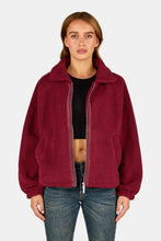 Load image into Gallery viewer, PEGADOR ENNA TEDDY JACKET BURGUNDY RED BURGUNDY RED Bild 4
