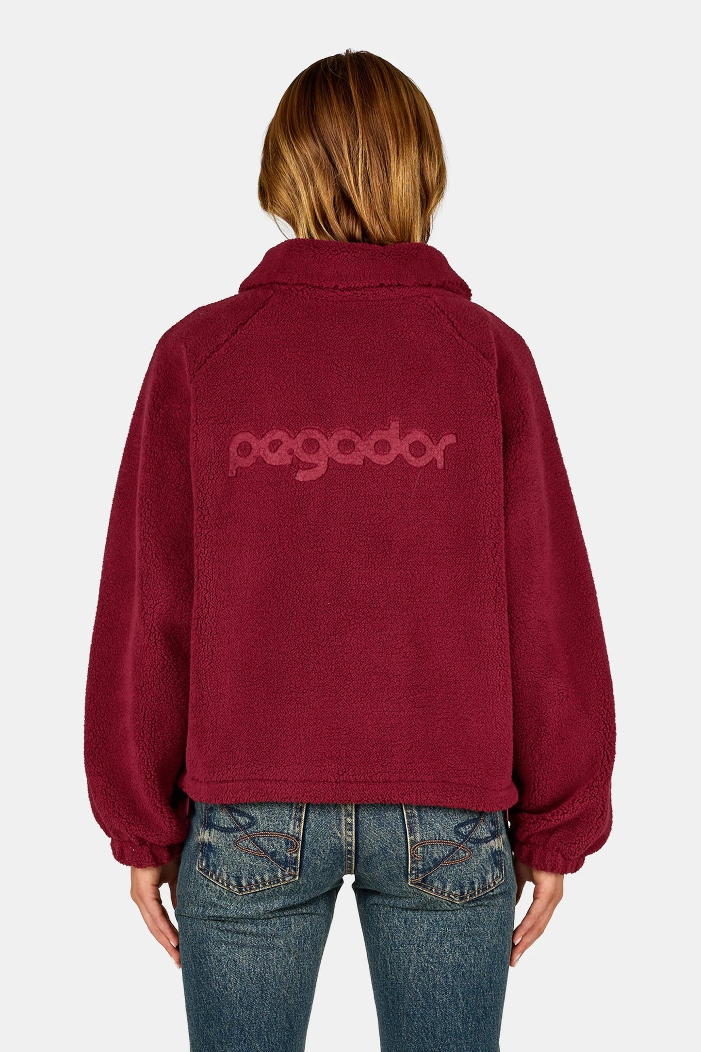 PEGADOR ENNA TEDDY JACKET BURGUNDY RED BURGUNDY RED Bild 7