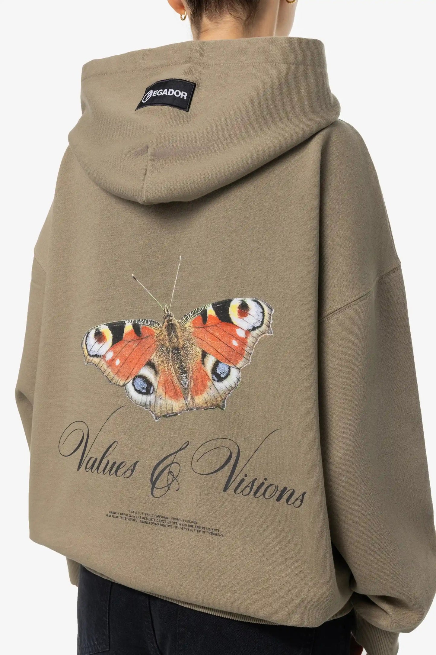 PEGADOR FIA OVERSIZED HOODIE WASHED DESERT TAUPE WASHED DESERT TAUPE Bild 3