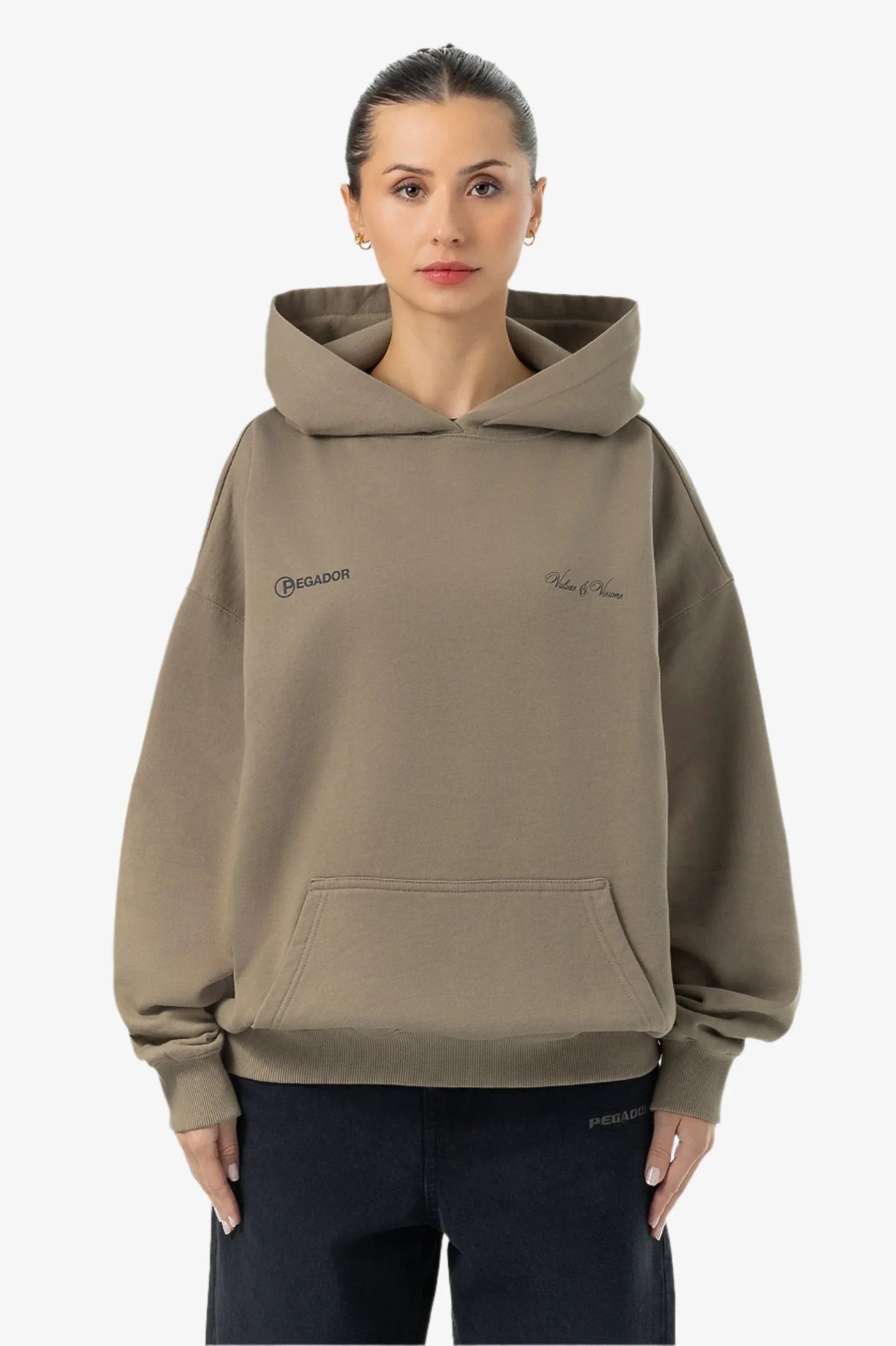 PEGADOR FIA OVERSIZED HOODIE WASHED DESERT TAUPE WASHED DESERT TAUPE Bild 4