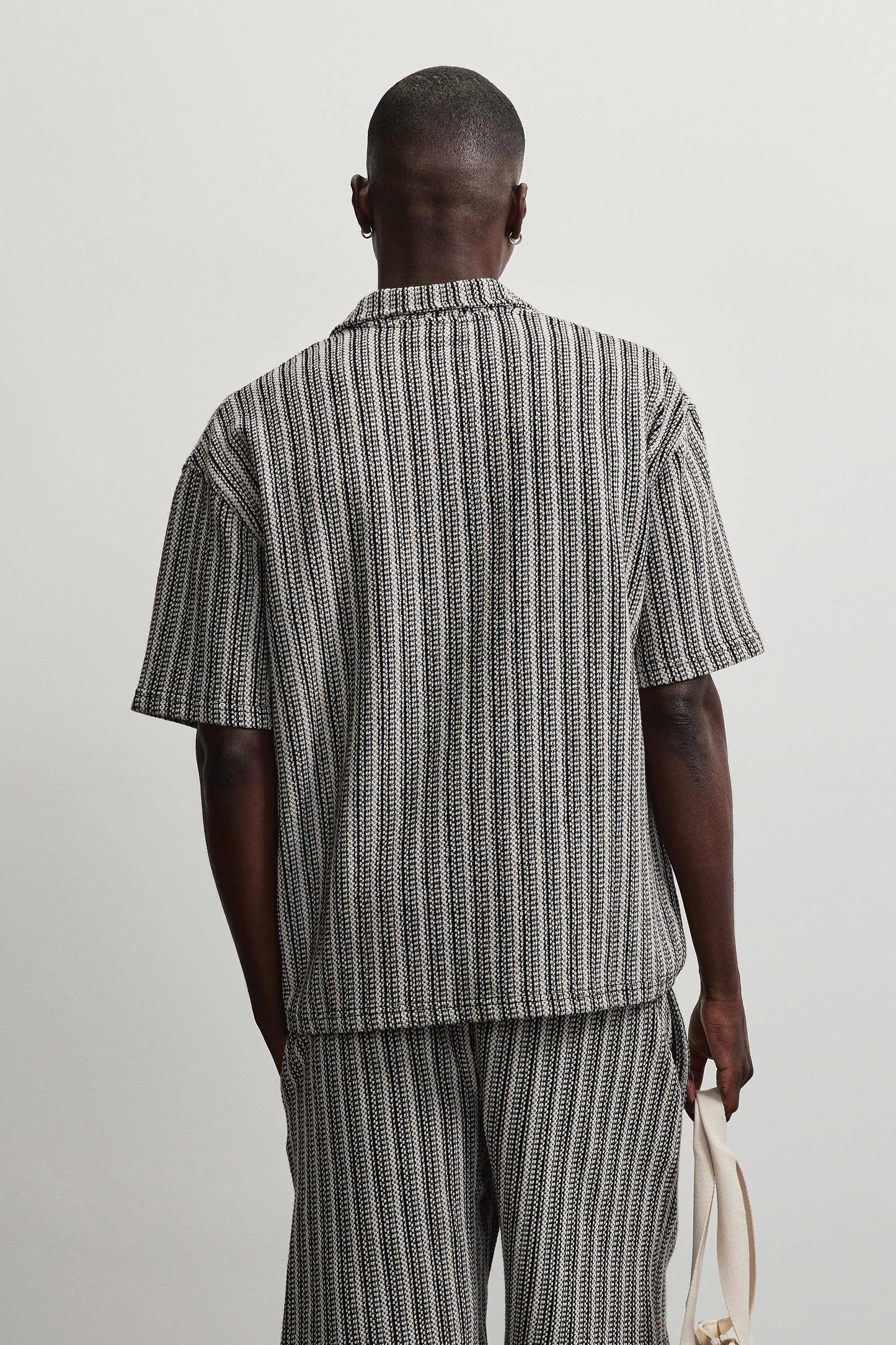 PEGADOR FORNO STRUCTURED SHIRT BLACK / CREAM BLACK / CREAM Bild 8