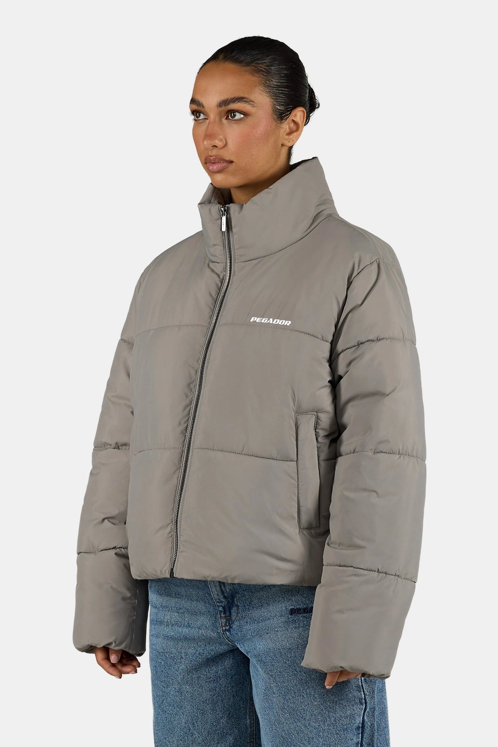 PEGADOR GEORGIA PUFFER JACKET ROCK GREY GREY Bild 5