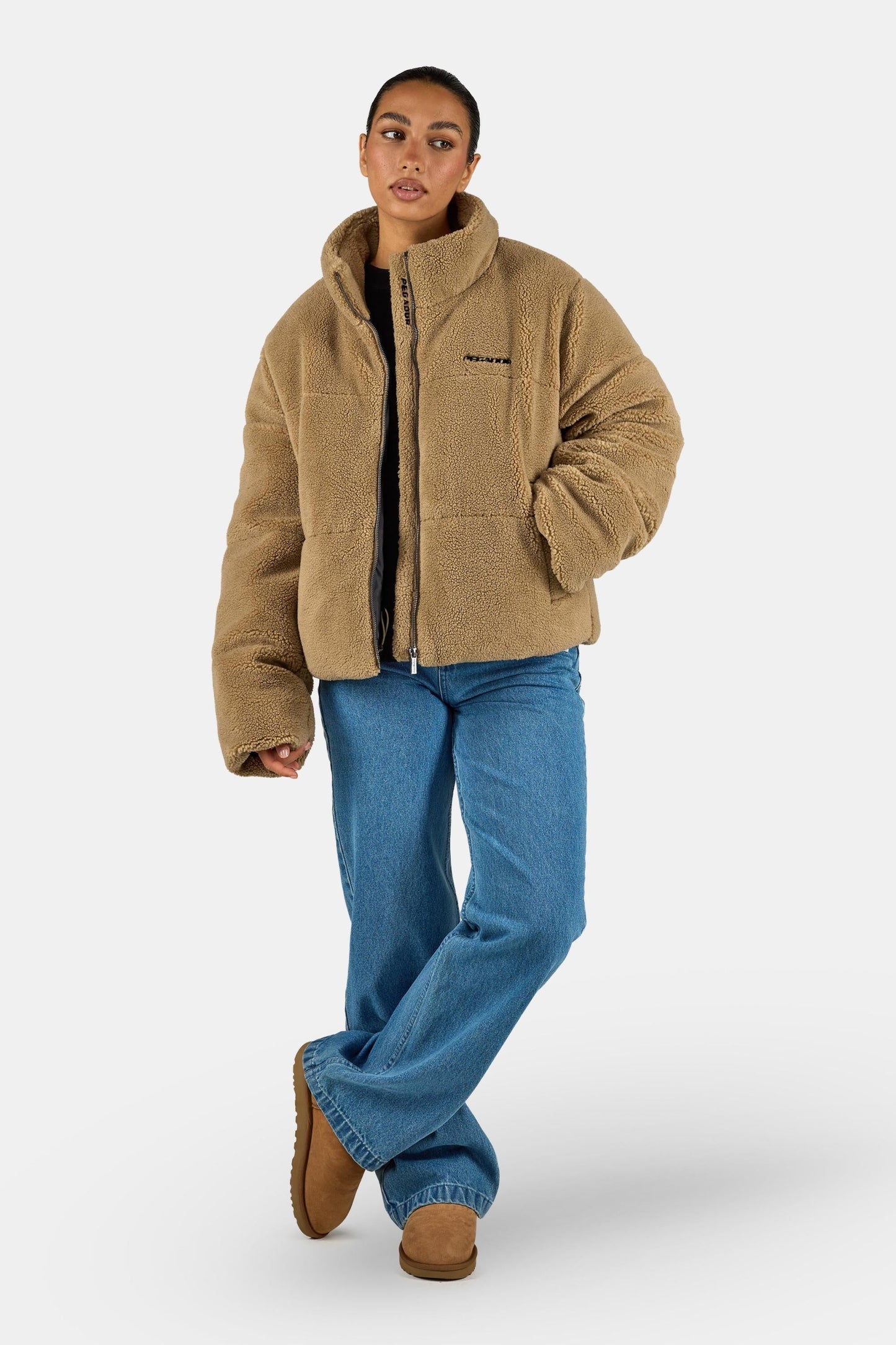 PEGADOR GEORGIA TEDDY PUFFER JACKET SAND SAND Bild 2