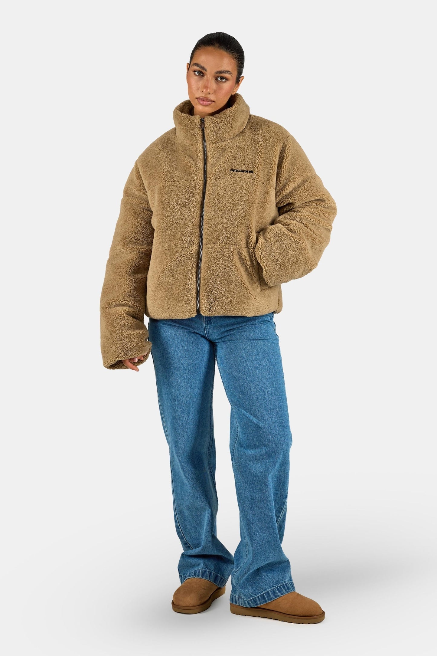 PEGADOR GEORGIA TEDDY PUFFER JACKET SAND SAND Bild 3
