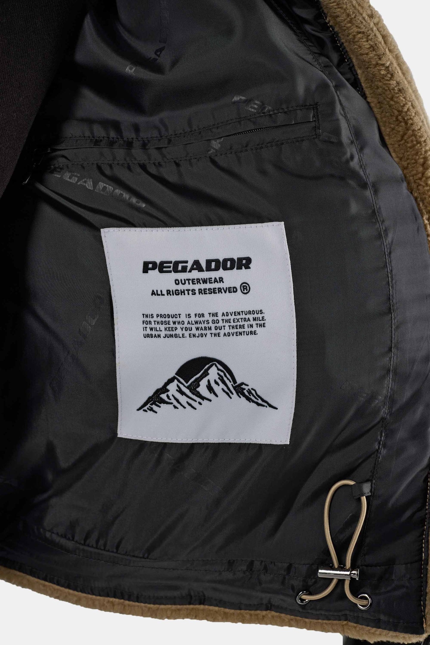 PEGADOR GEORGIA TEDDY PUFFER JACKET SAND SAND Bild 8