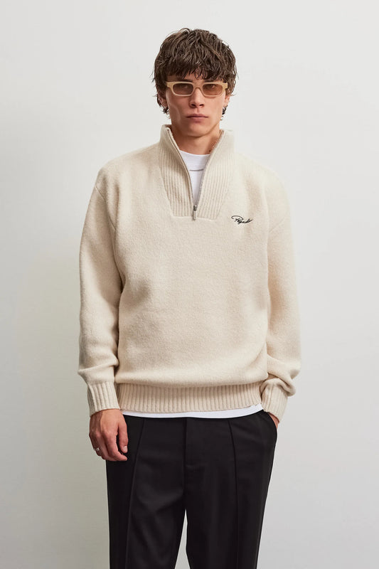 Gilmonde Structured Knit Half-Zip Sweater CREAM CREAM Bild 1