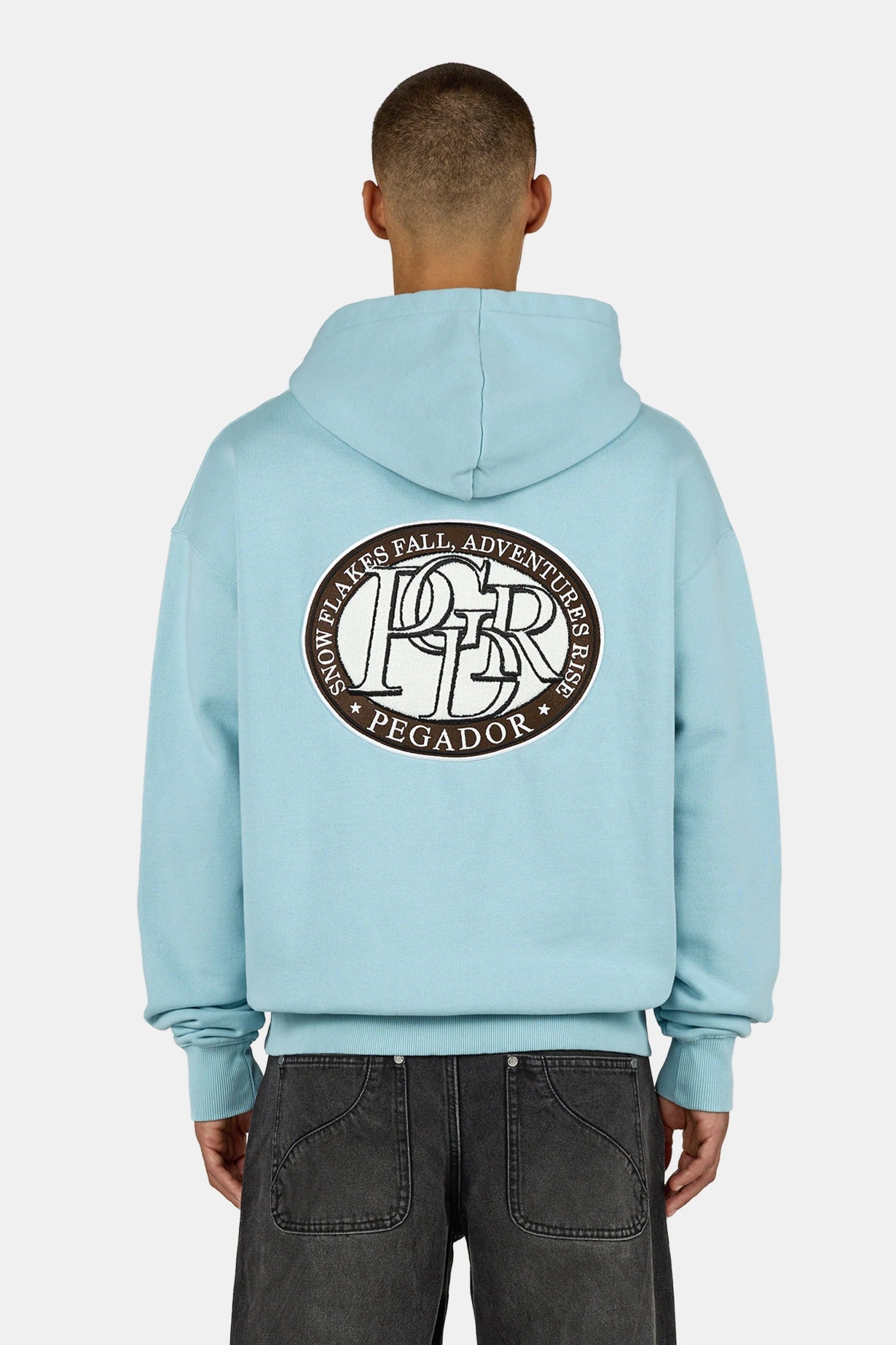 PEGADOR HAARLEM OVERSIZED HOODIE WASHED FROST BLUE WASHED FROST BLUE Bild 1