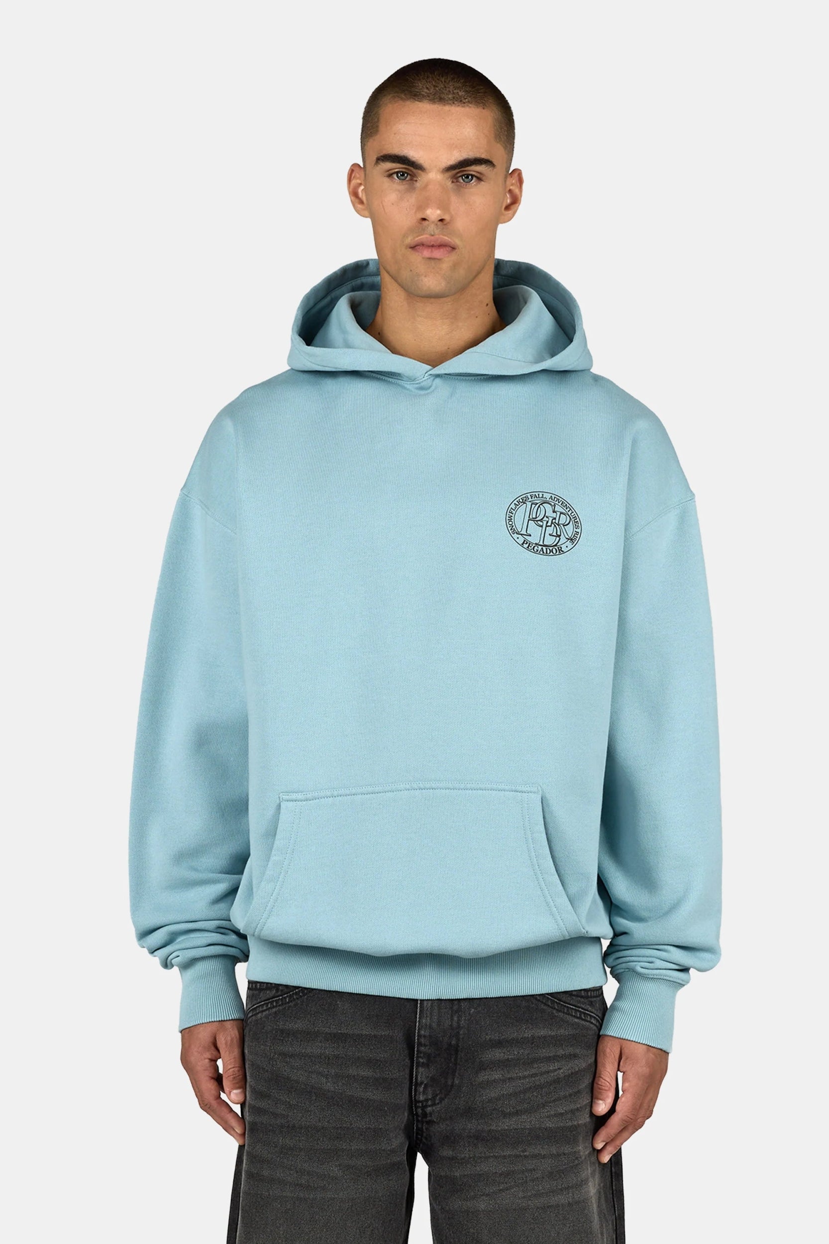 PEGADOR HAARLEM OVERSIZED HOODIE WASHED FROST BLUE WASHED FROST BLUE Bild 2