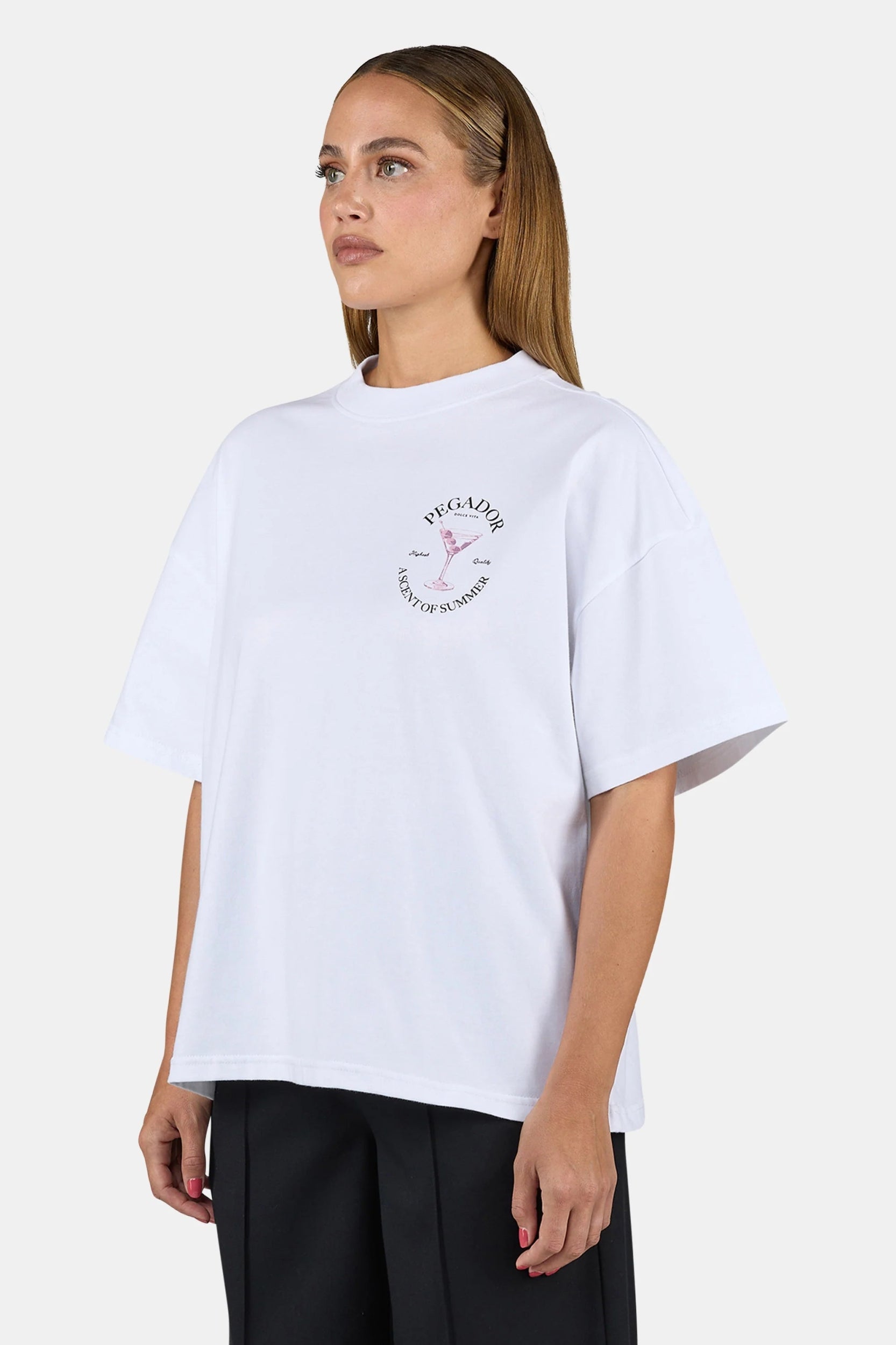 PEGADOR JORBA HEAVY OVERSIZED TEE WHITE WHITE Bild 4
