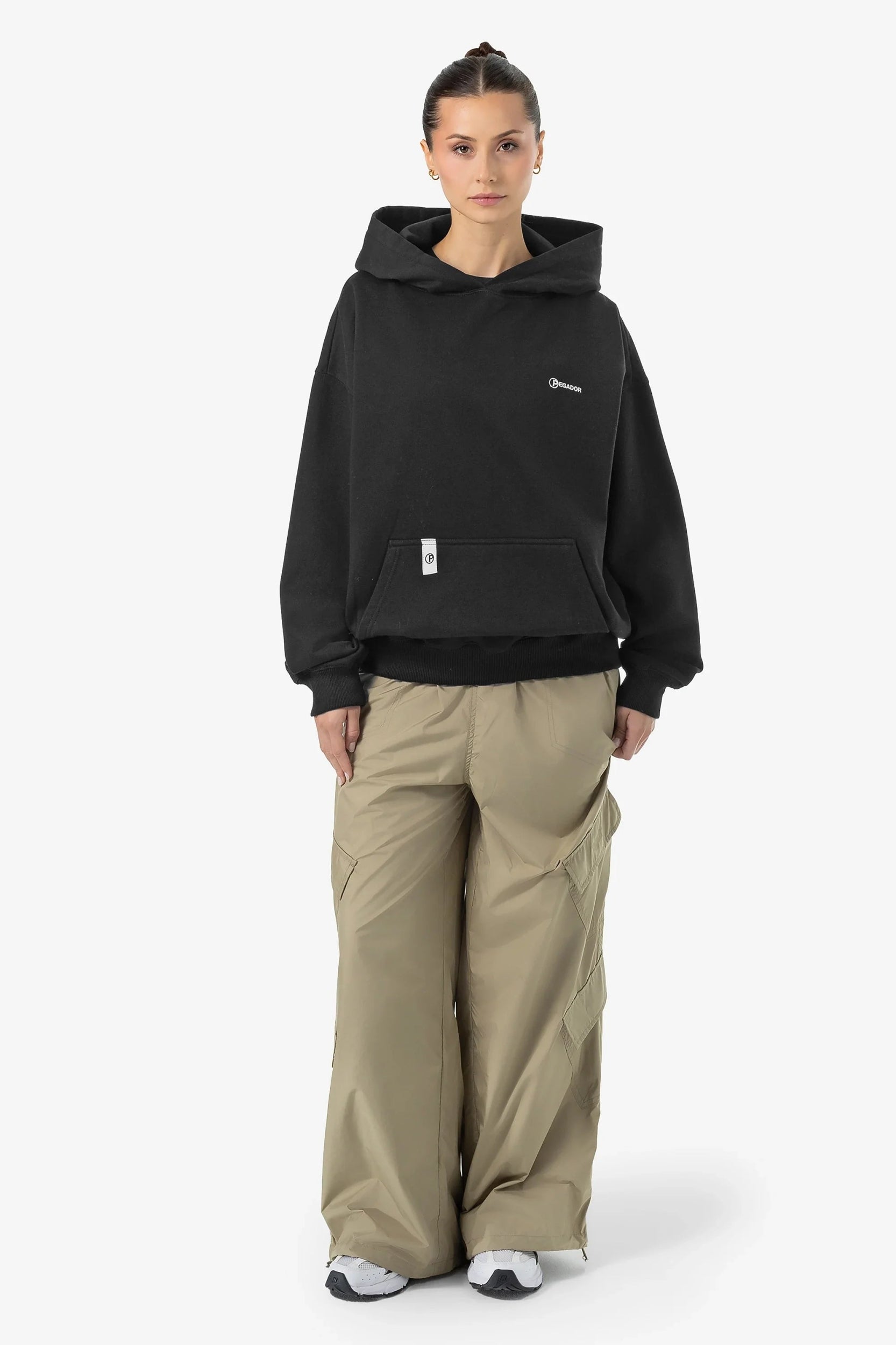 PEGADOR LINA OVERSIZED HOODIE WASHED BLACK WASHED BLACK Bild 2
