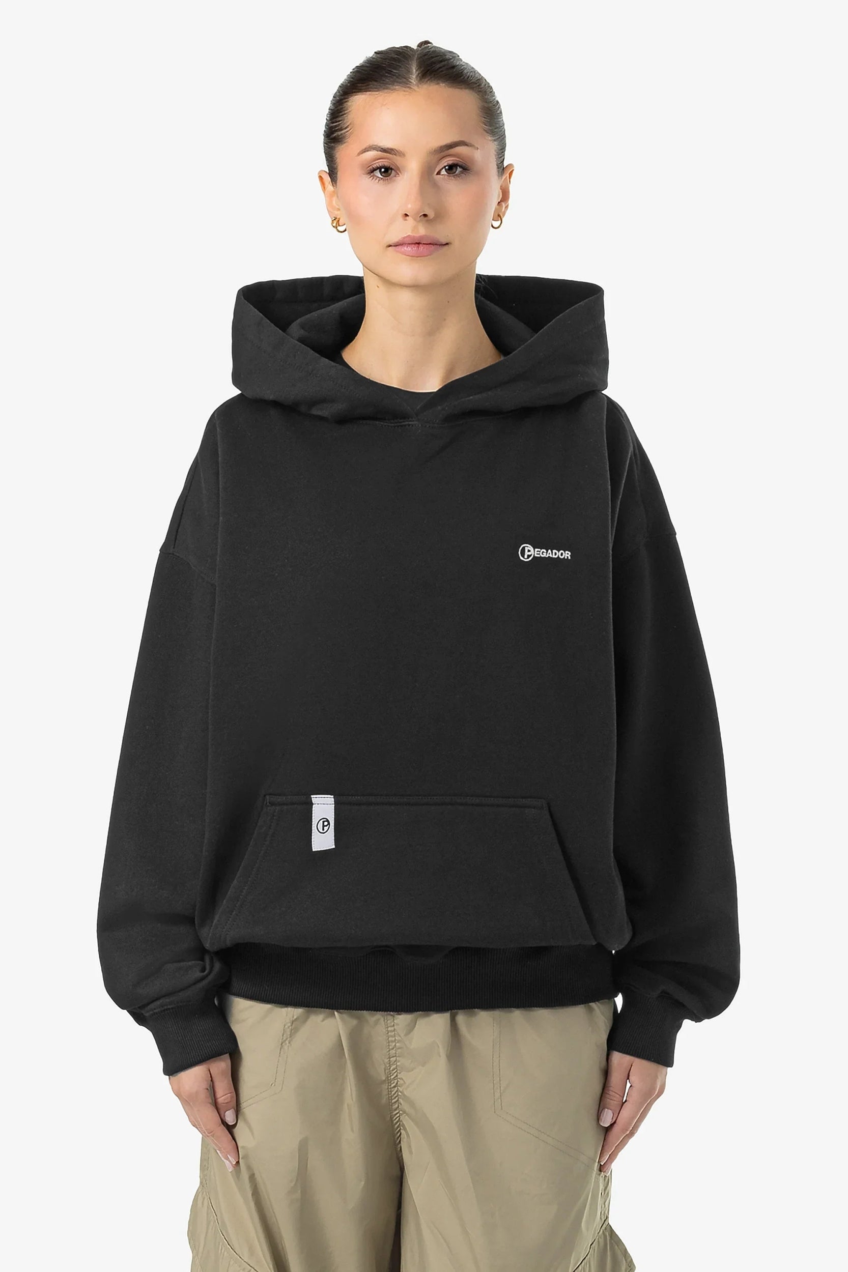 PEGADOR LINA OVERSIZED HOODIE WASHED BLACK WASHED BLACK Bild 4