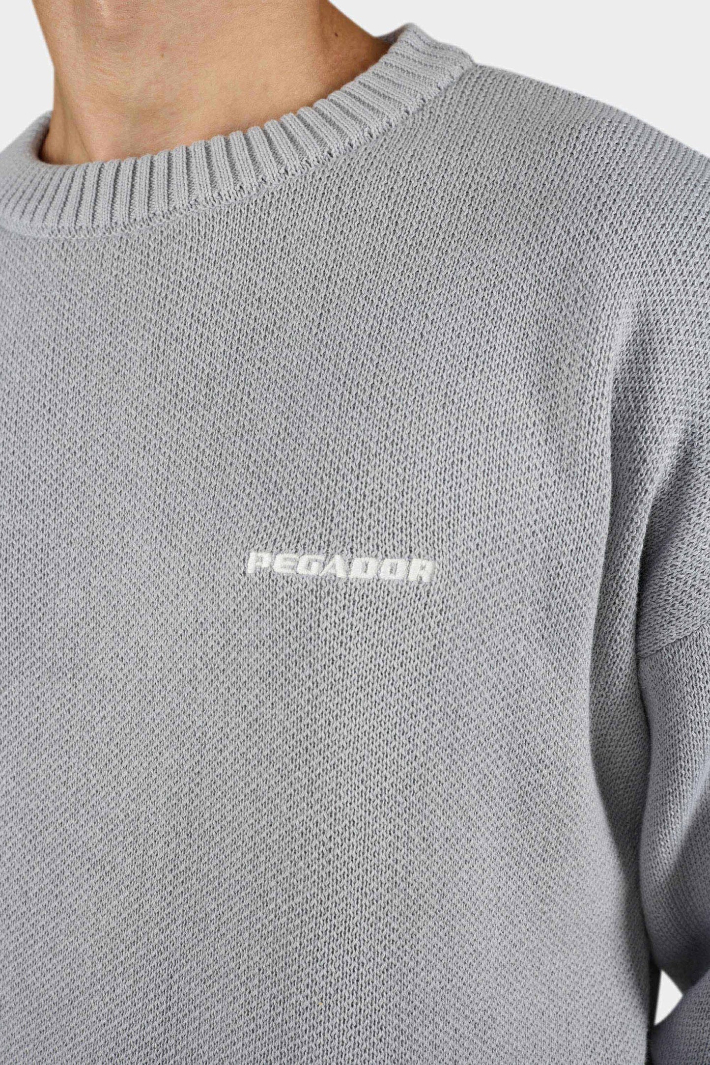 PEGADOR LOGO OVERSIZED KNIT SWEATER MAGNET GREY MAGNET GREY Bild 3