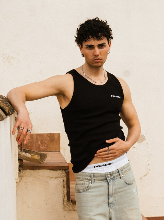 PEGADOR LOGO RIB UNDERSHIRT BLACK BLACK Bild 1