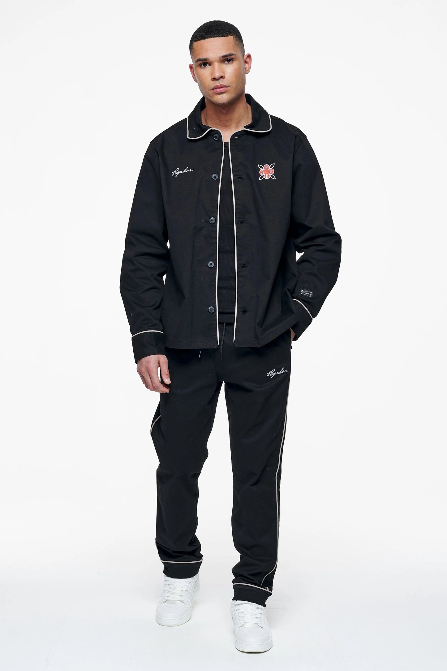 PEGADOR MAVIS TRACK PANTS BLACK BLACK Bild 2