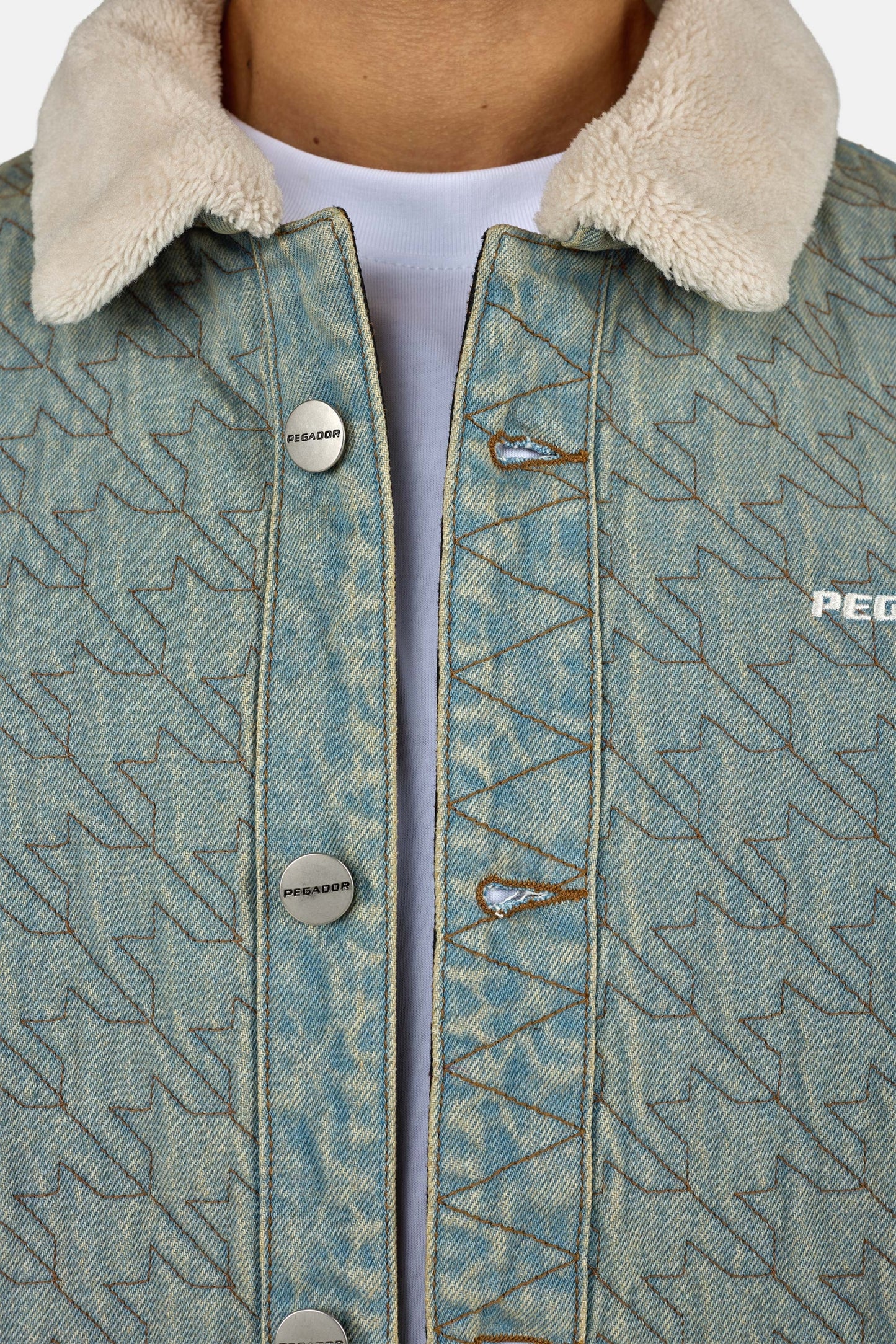 PEGADOR PALS JEANS JACKET WASHED VINTAGE BLUE WASHED VINTAGE BLUE Bild 5