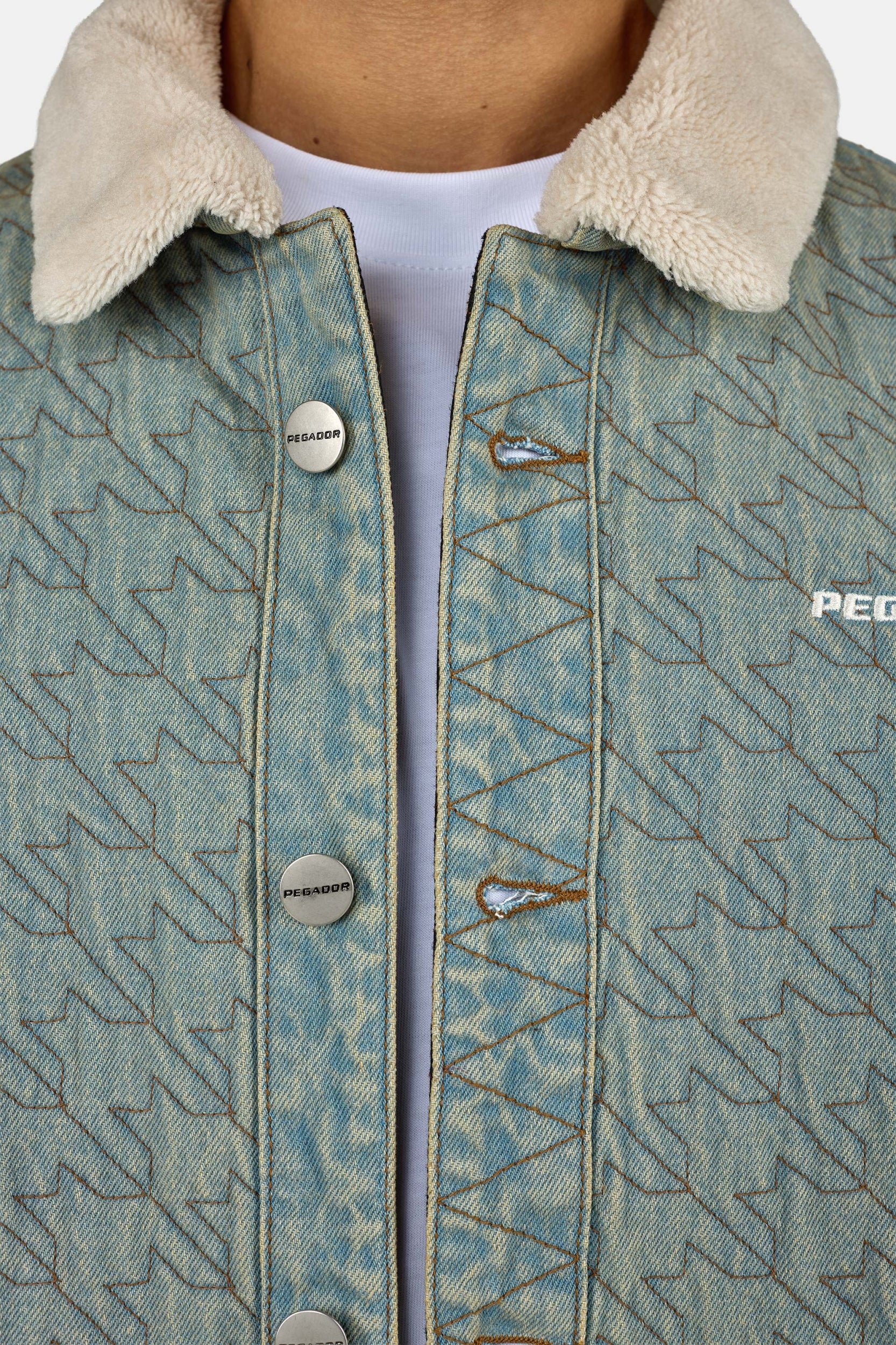 PEGADOR PALS JEANS JACKET WASHED VINTAGE BLUE WASHED VINTAGE BLUE Bild 5