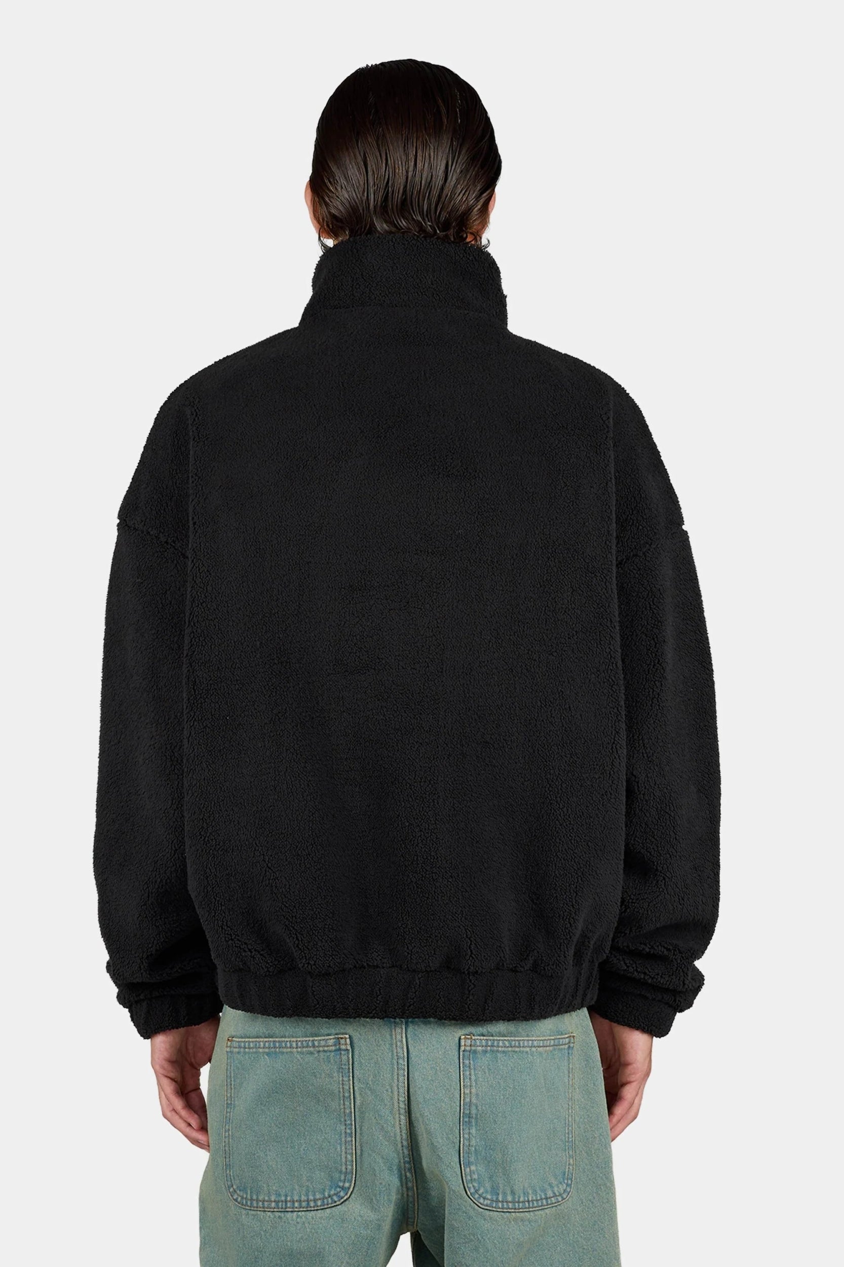 PEGADOR PUKA TEDDY HALF ZIP SWEATER BLACK BLACK Bild 4