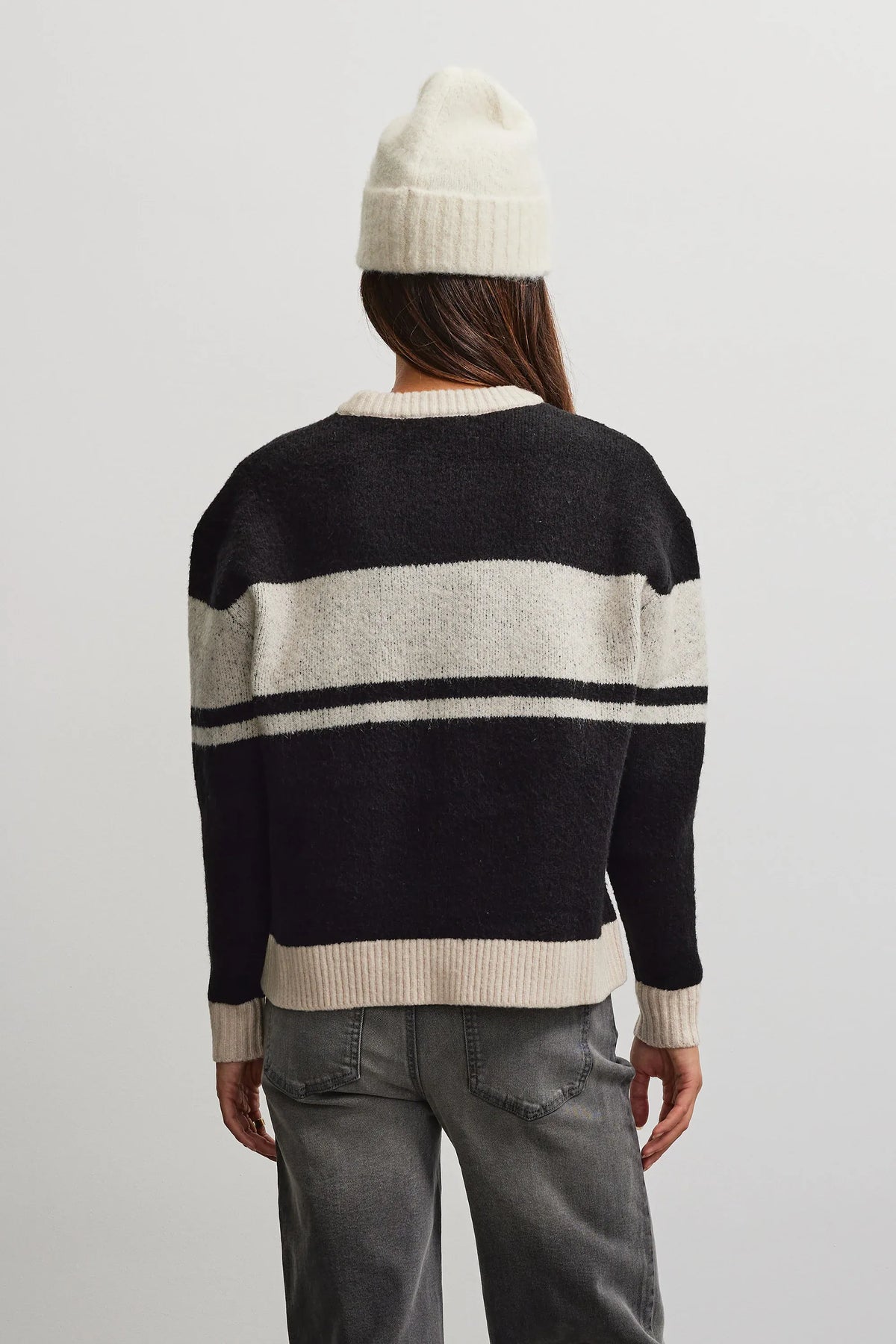 Rassa Knit Sweater BLACK CREAM Bild 5