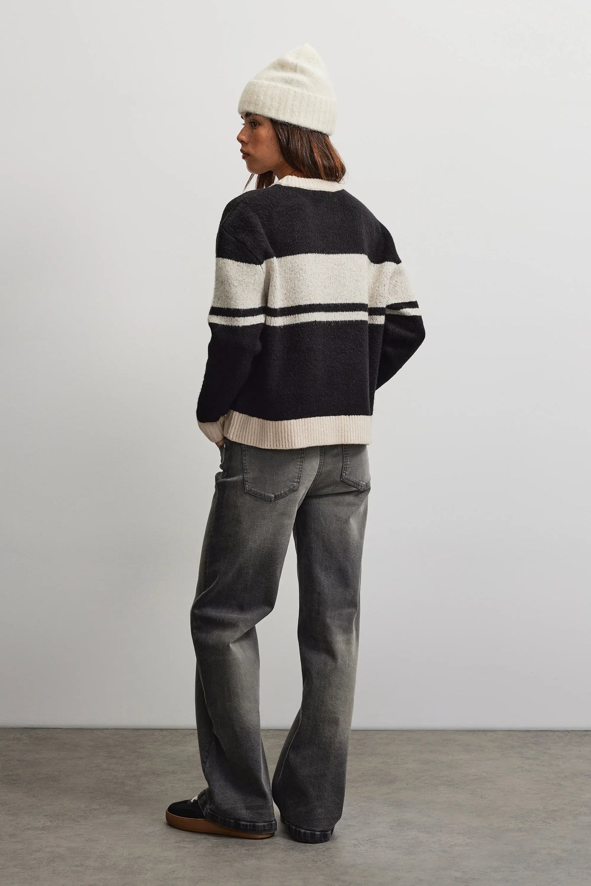 Rassa Knit Sweater BLACK CREAM Bild 7