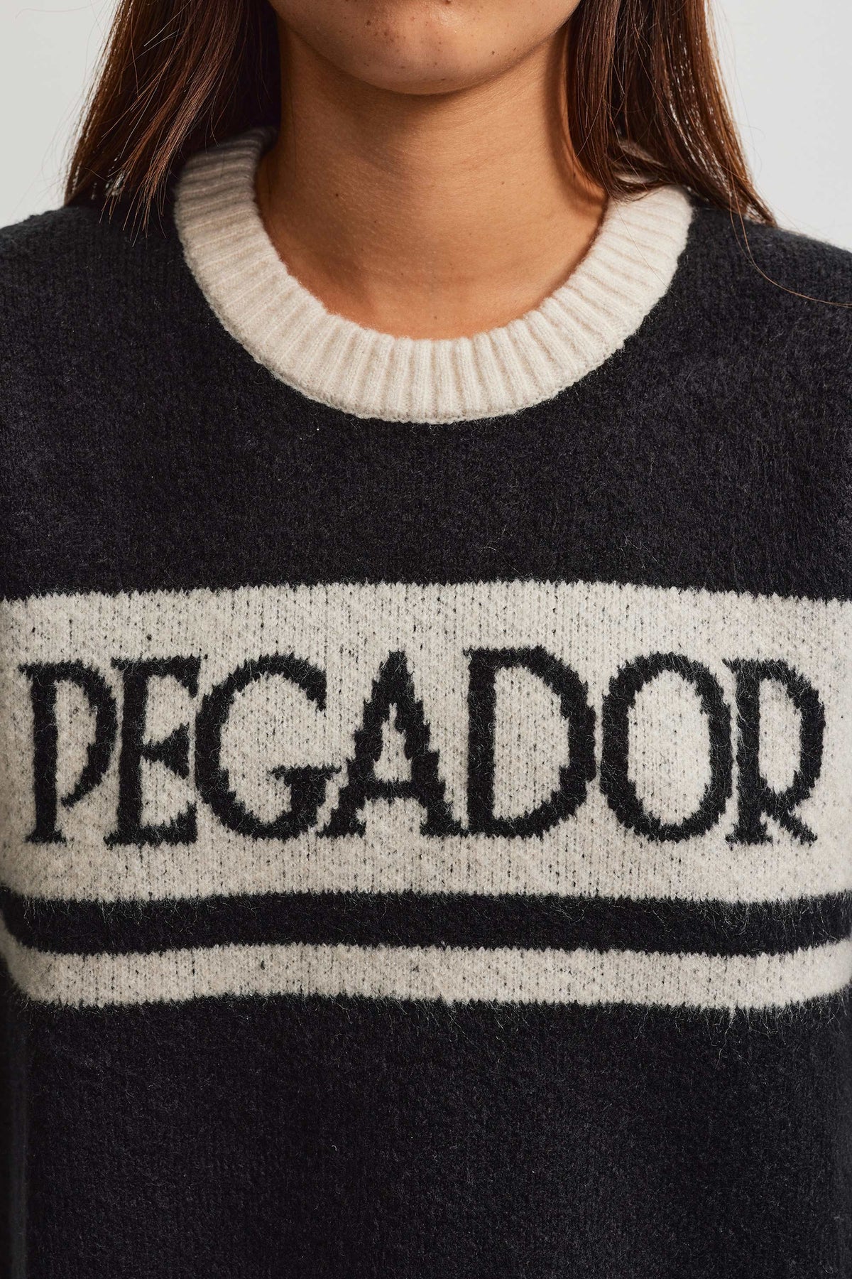 Rassa Knit Sweater BLACK CREAM Bild 8
