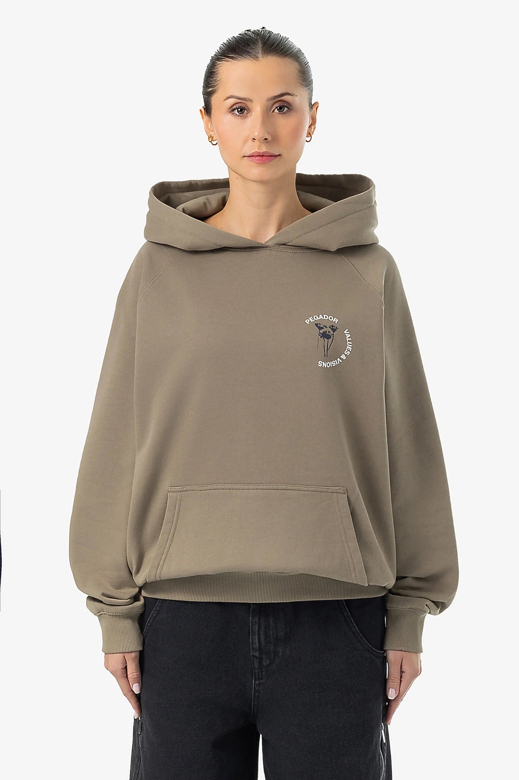 PEGADOR ROYA OVERSIZED RAGLAN HOODIE WASHED DESERT TAUPE WASHED DESERT TAUPE Bild 3