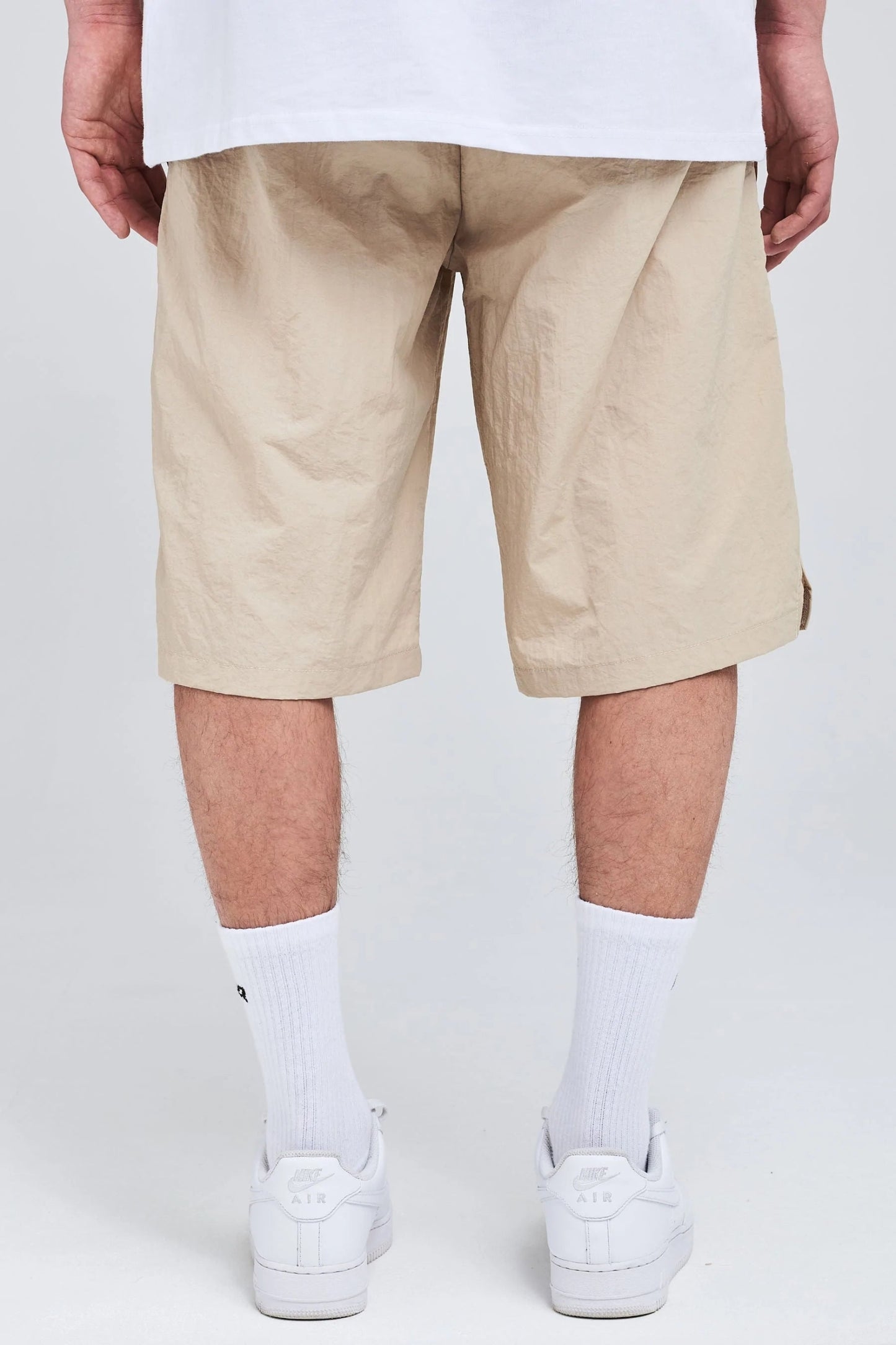 PEGADOR SALERNO NYLON SHORTS BEIGE Bild 4