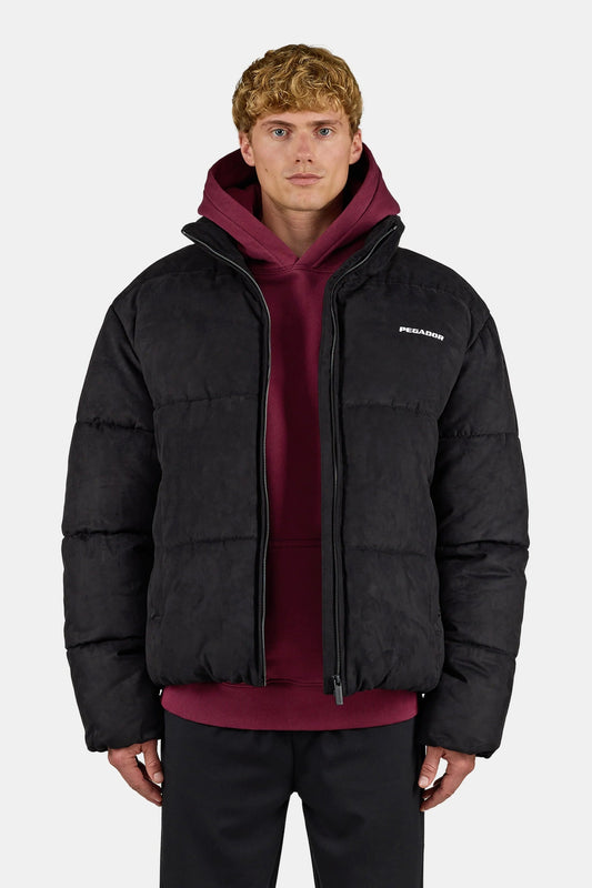 PEGADOR SIDAN VELOUR PUFFER JACKET BLACK BLACK / WHITE Bild 1