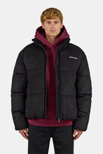 Lade das Bild in den Galerie-Viewer, PEGADOR SIDAN VELOUR PUFFER JACKET BLACK BLACK / WHITE Bild 1
