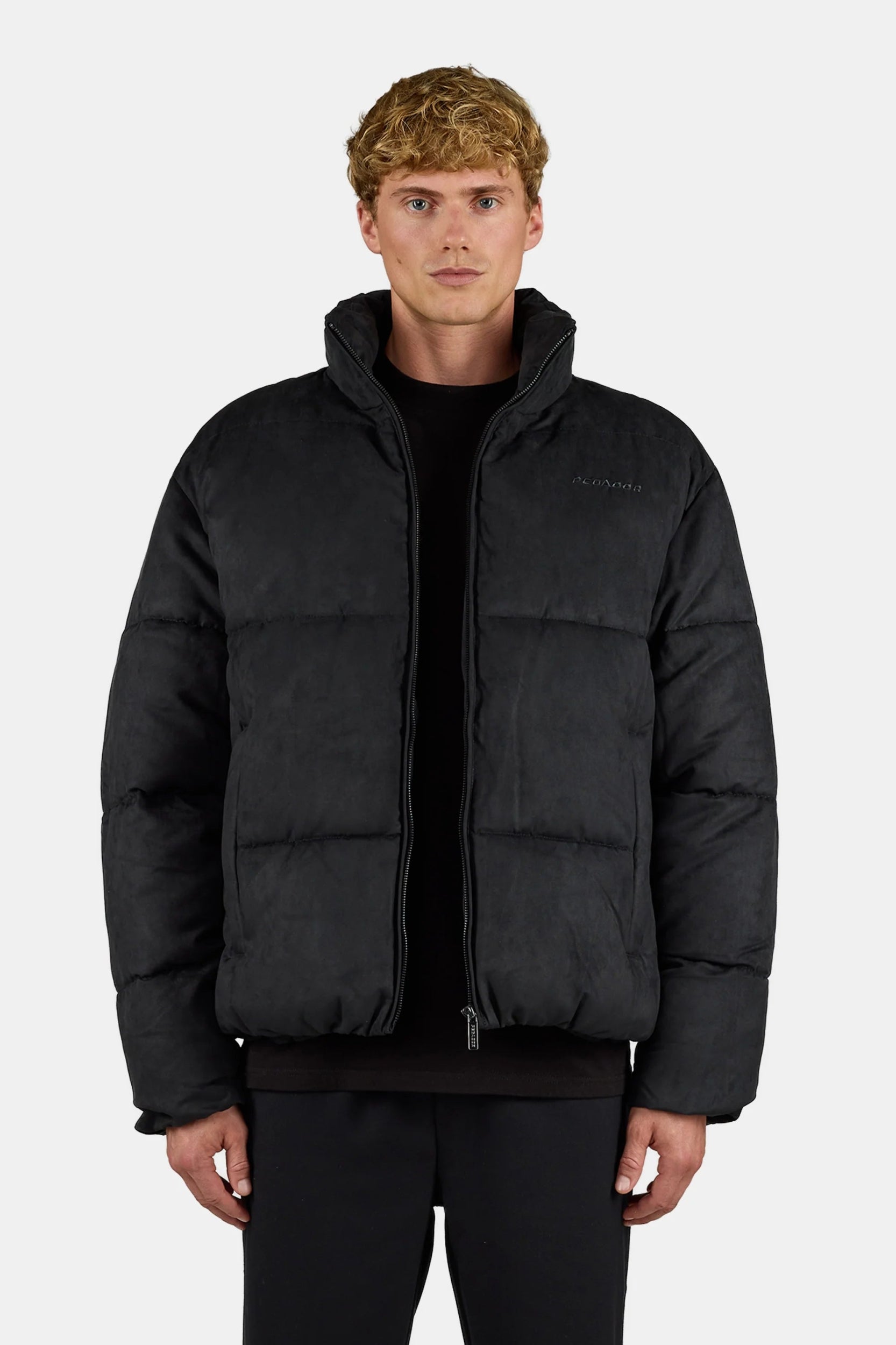 PEGADOR SIDAN VELOUR PUFFER JACKET BLACK BLACK Bild 1