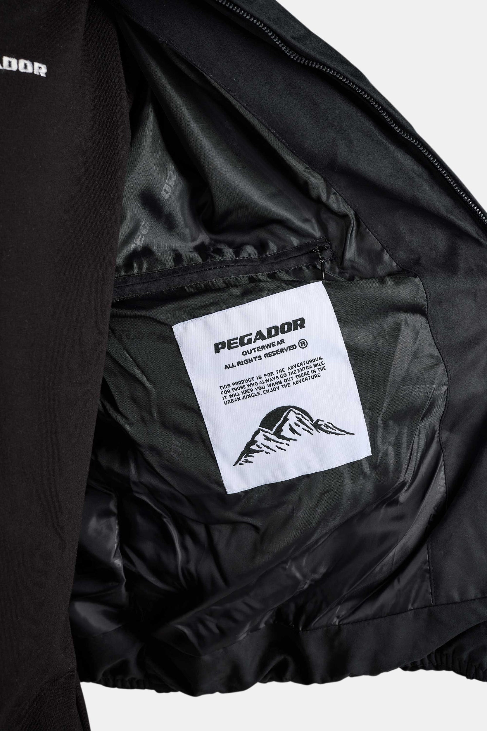 PEGADOR SIDAN VELOUR PUFFER JACKET BLACK BLACK Bild 7