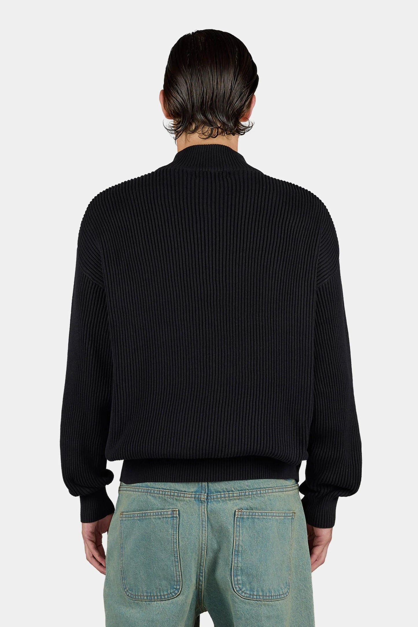 PEGADOR SIGNAR OVERSIZED HALFZIP KNIT SWEATER BLACK BLACK Bild 4