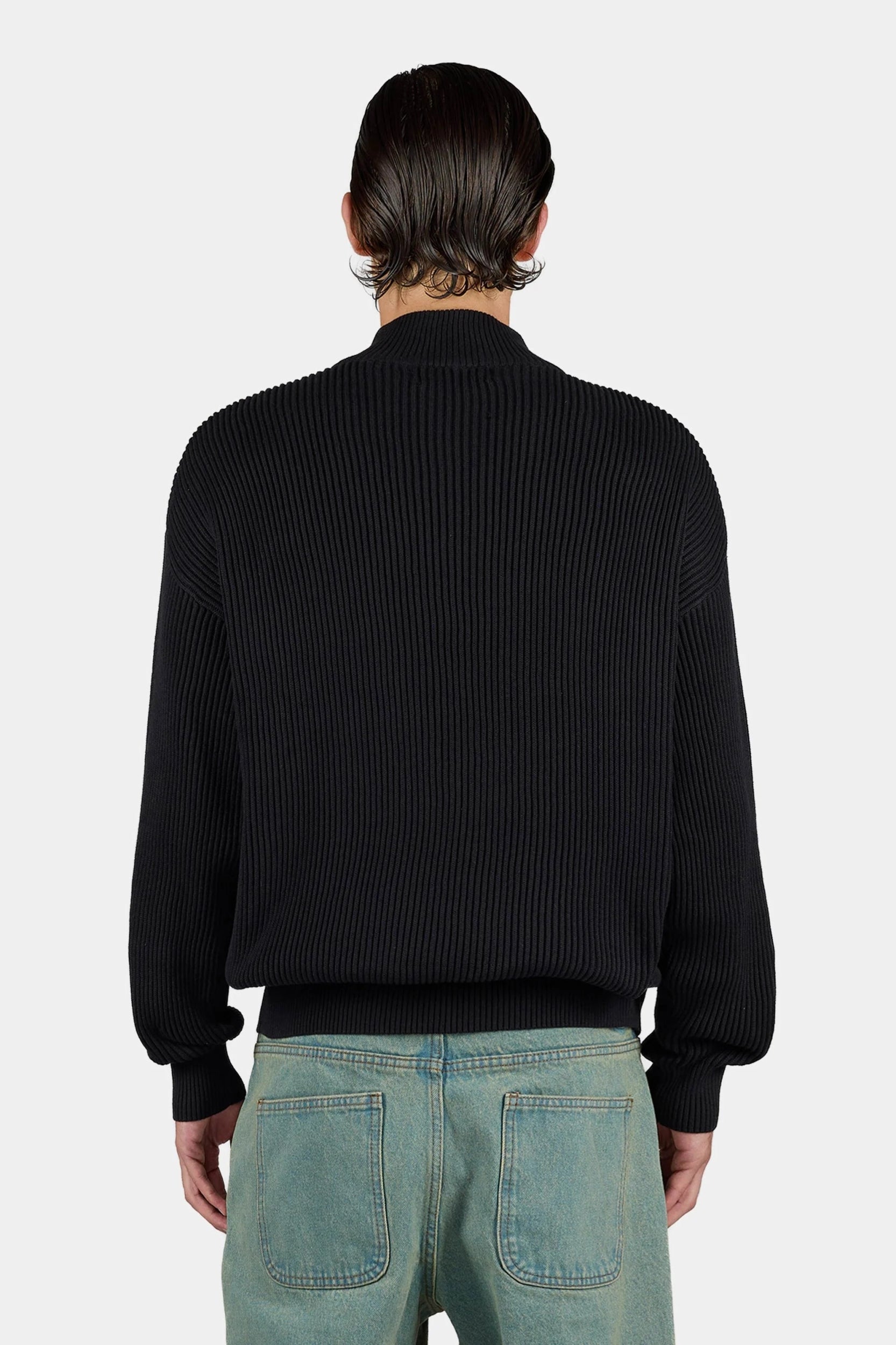 PEGADOR SIGNAR OVERSIZED HALFZIP KNIT SWEATER BLACK BLACK Bild 4