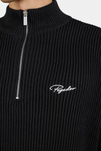 Lade das Bild in den Galerie-Viewer, PEGADOR SIGNAR OVERSIZED HALFZIP KNIT SWEATER BLACK BLACK Bild 5
