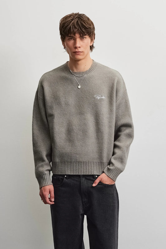 Signar Oversized Knit Sweater GREY GREY Bild 1