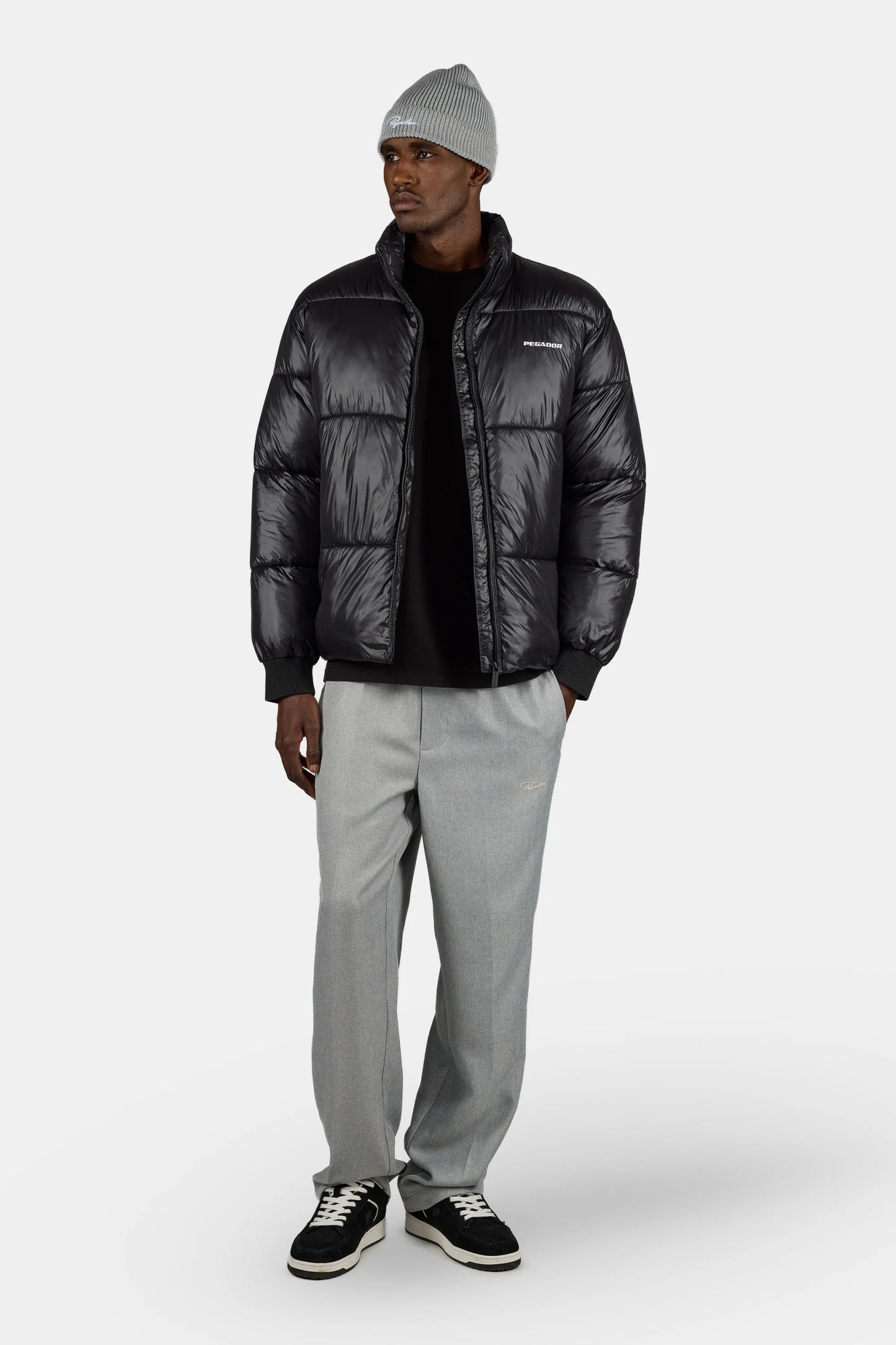 PEGADOR SOLIN LIGHT GLOSSY PUFFER JACKET BLACK Bild 2