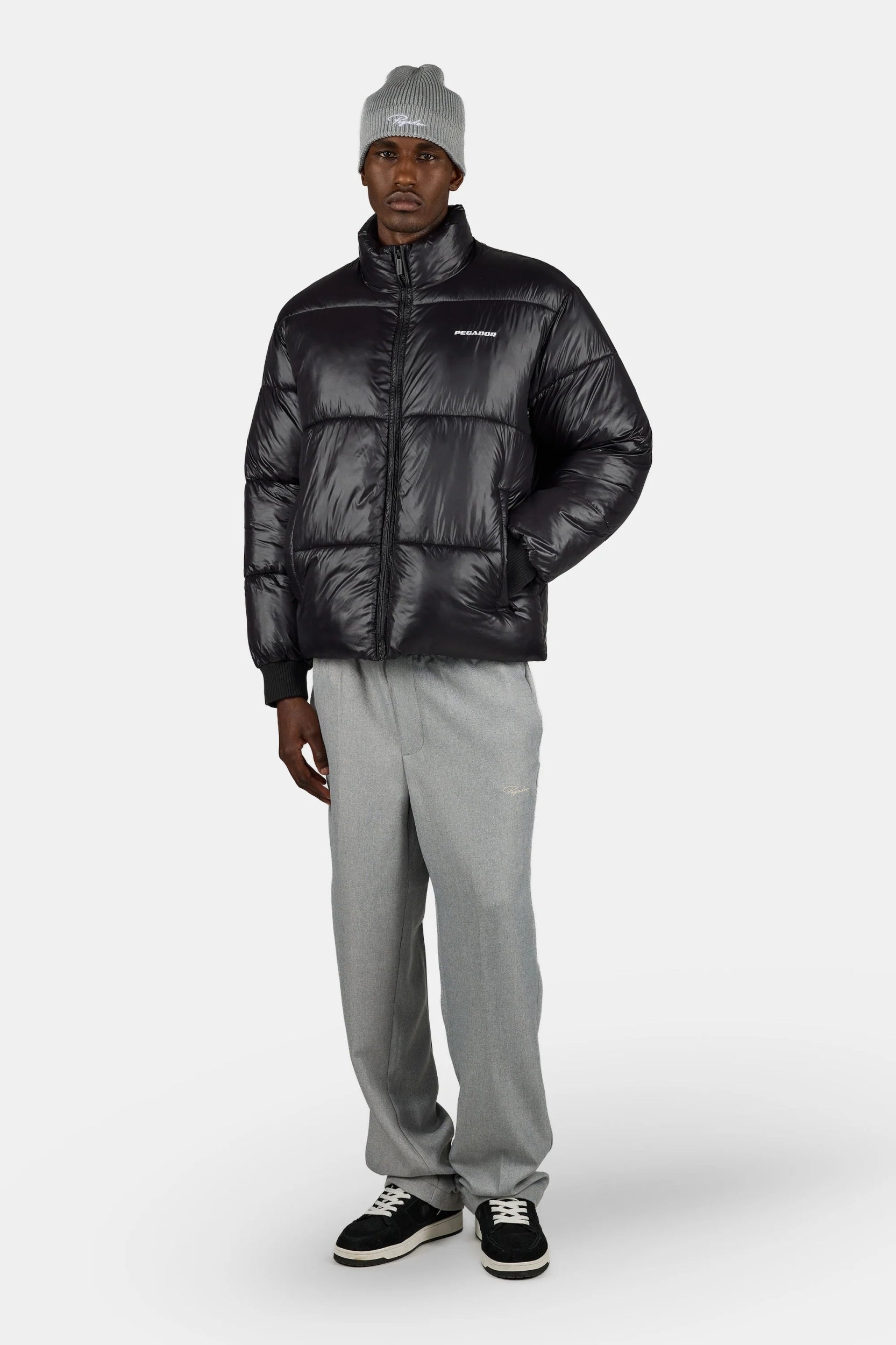 PEGADOR SOLIN LIGHT GLOSSY PUFFER JACKET BLACK Bild 3