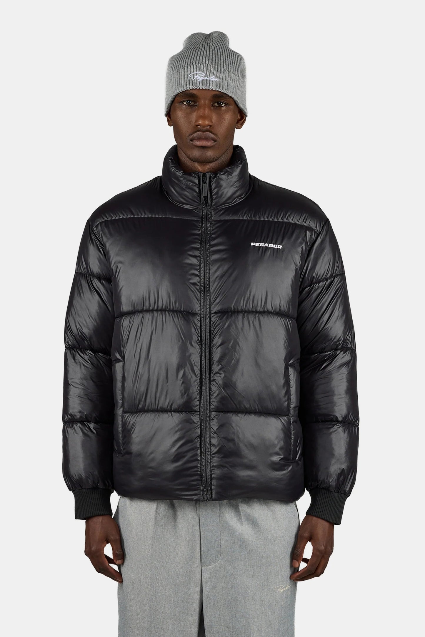 PEGADOR SOLIN LIGHT GLOSSY PUFFER JACKET BLACK Bild 4